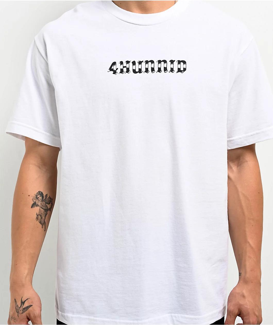 4Hunnid 4H Godly White T-Shirt Product Image