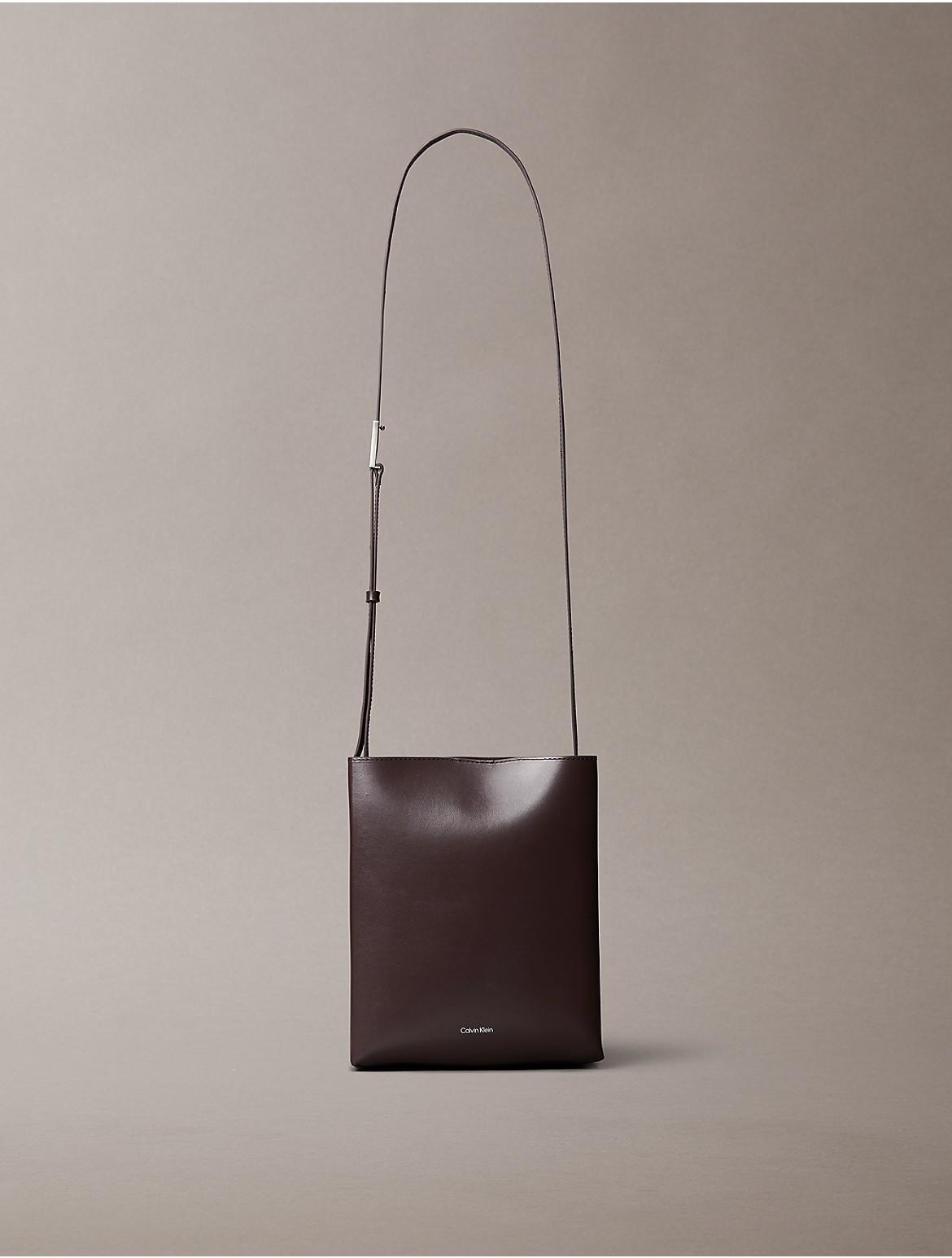 Calvin Klein Women's Line Leather Crossbody Bag - White Product Image