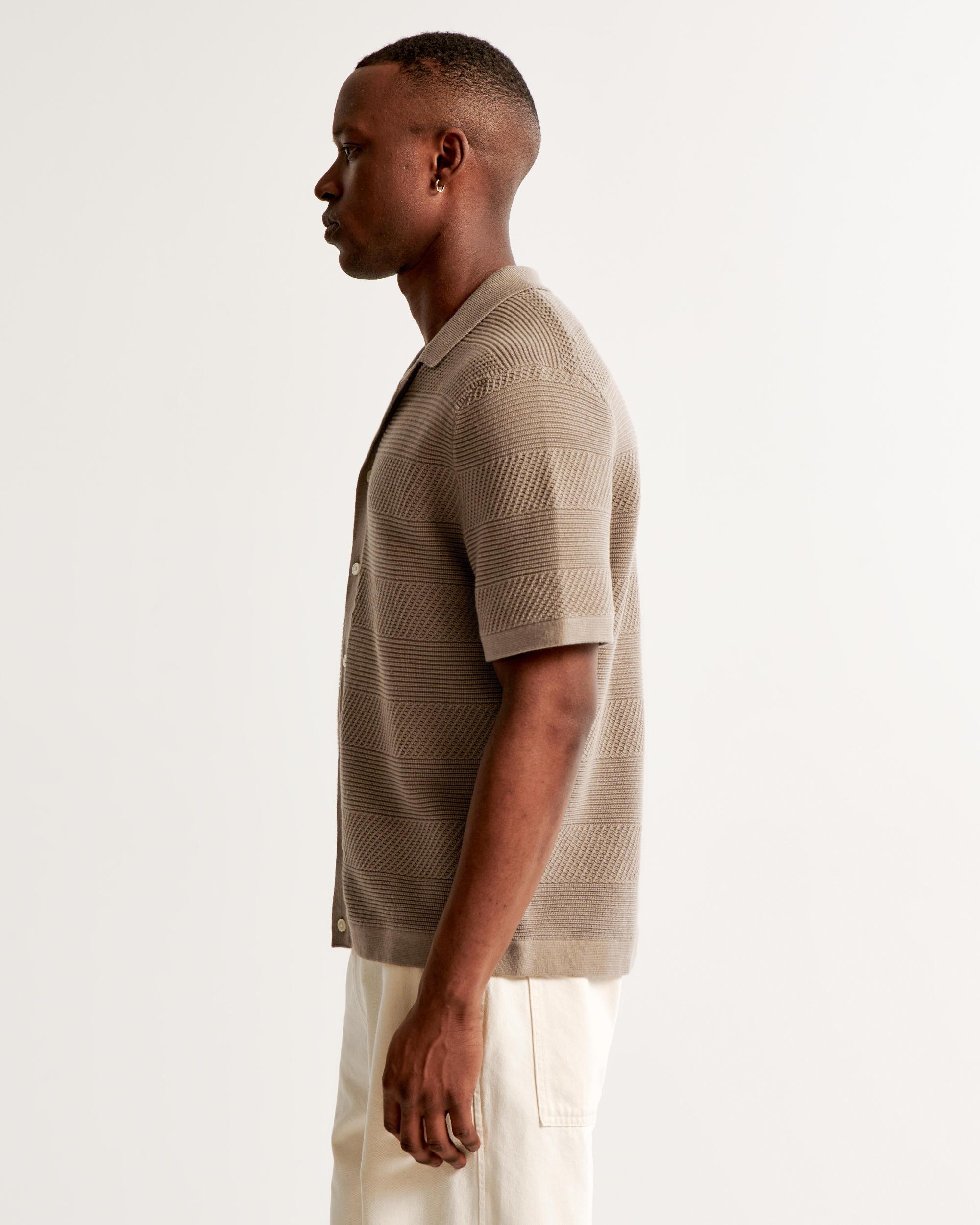 Stitch Button-Through Sweater Polo Product Image