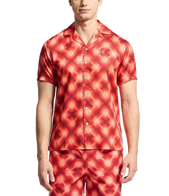 Psycho Bunny Paros Tencel Short Sleeve Woven Camp Shirt Product Image