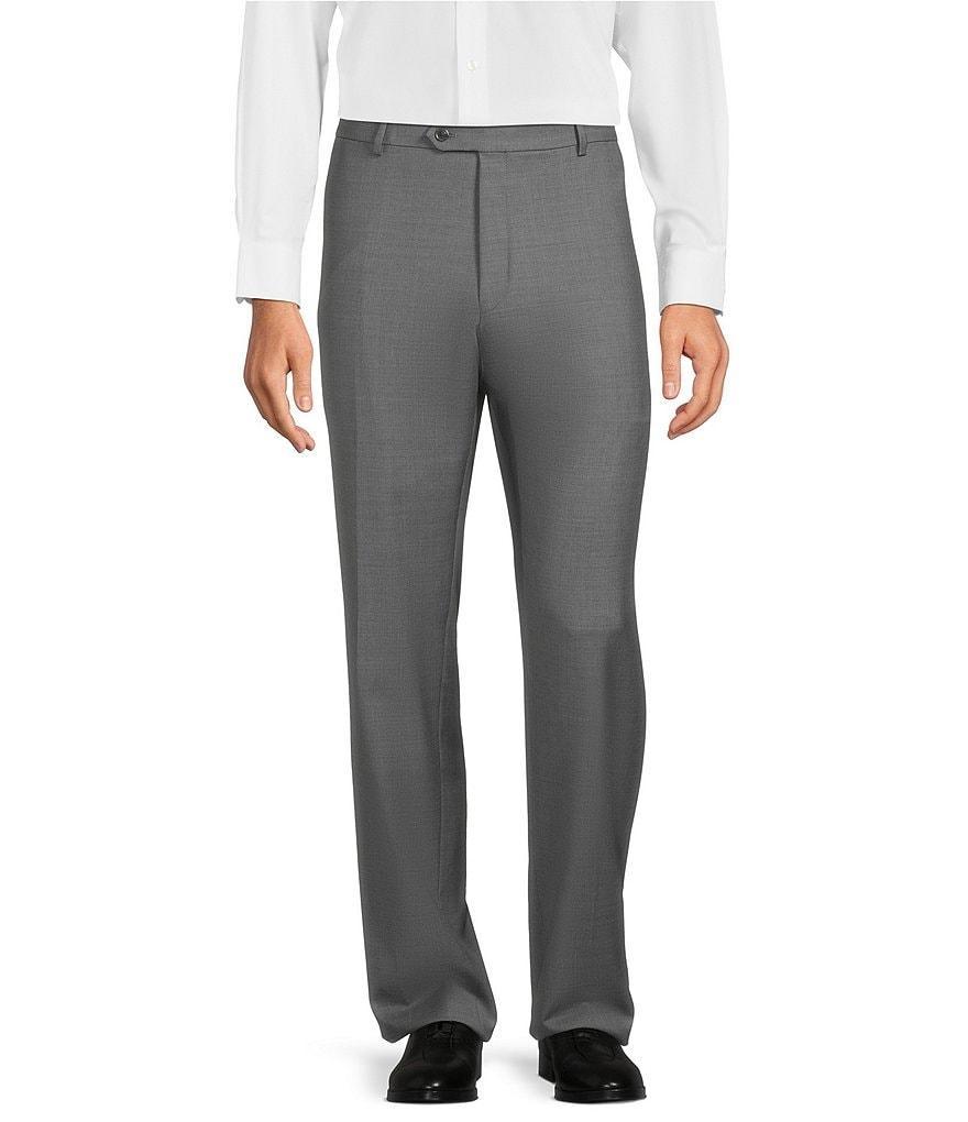 Tre Vero Modern Fit Flat Front Performance Dress Pants Product Image