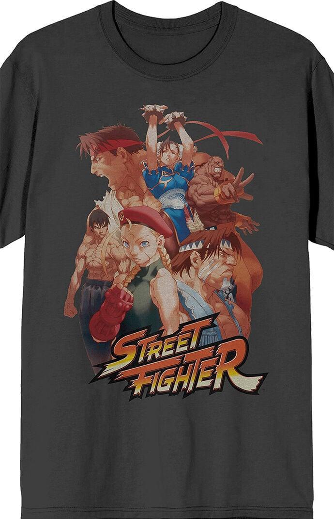 Men's Street Fighter Characters Anime T-Shirt Product Image