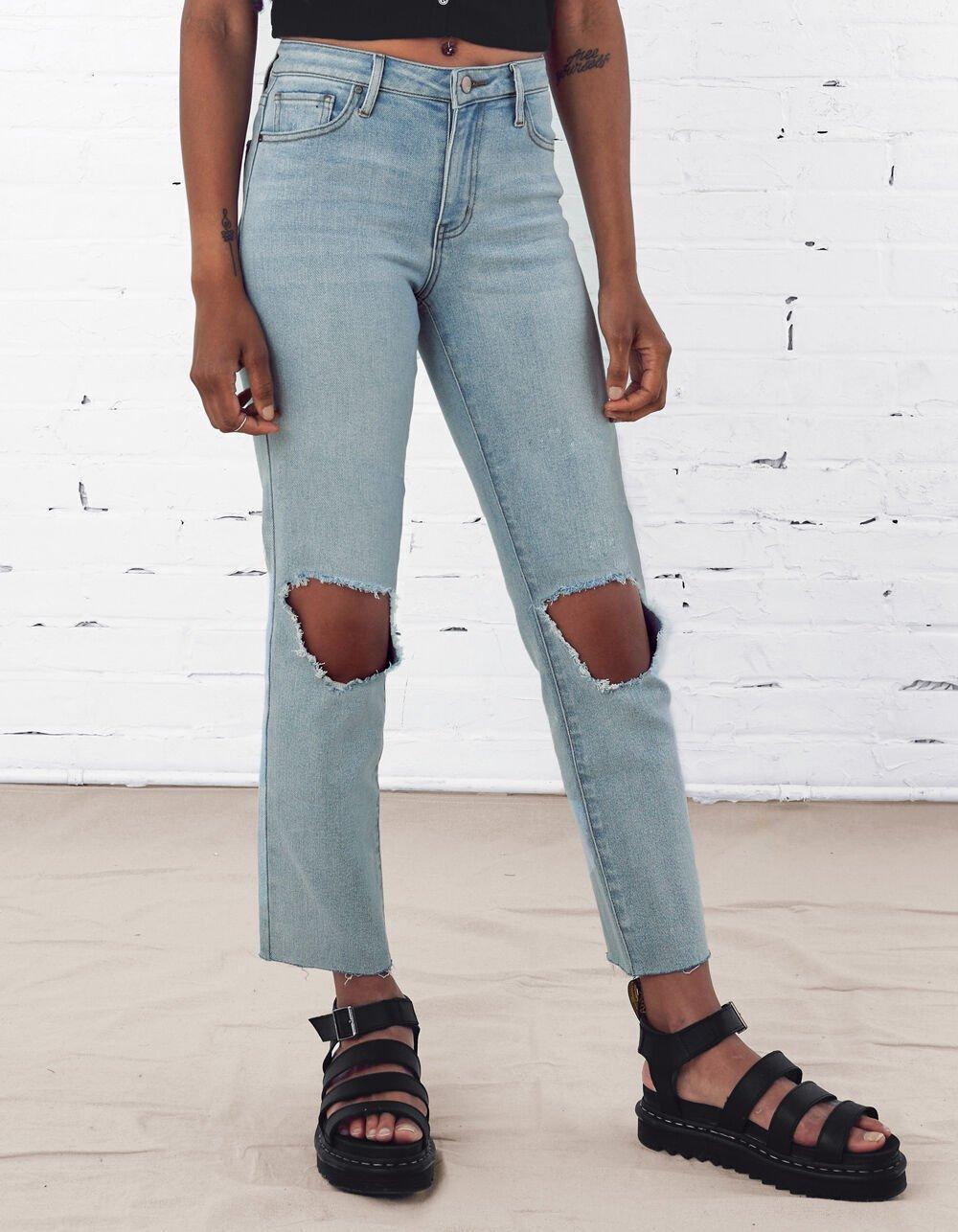 RSQ High Rise Womens Straight Leg Jeans Product Image