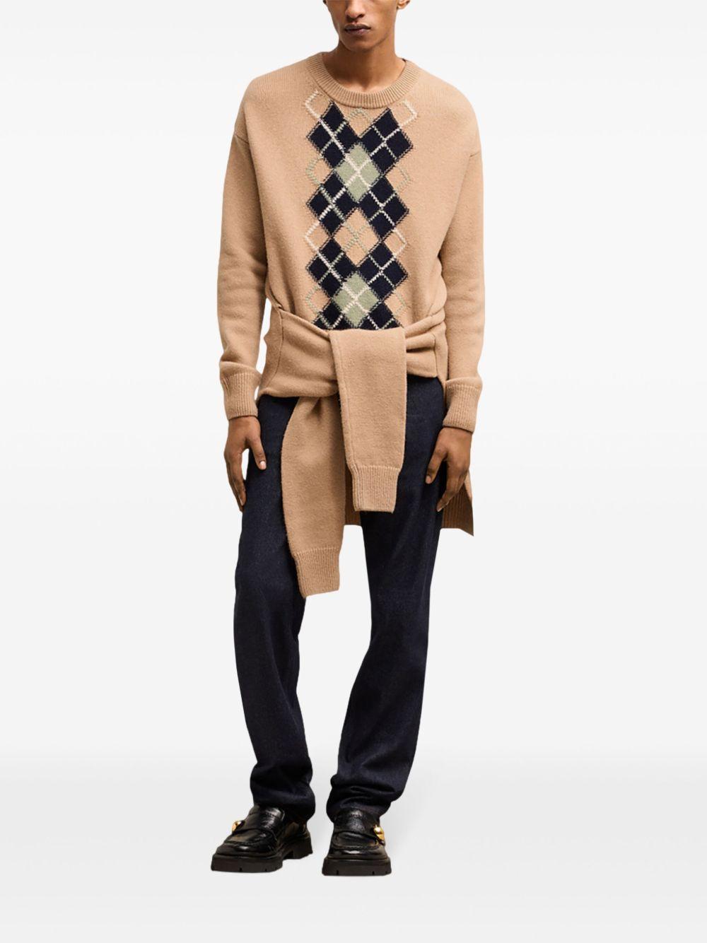 Argyle Double layered jumper Product Image
