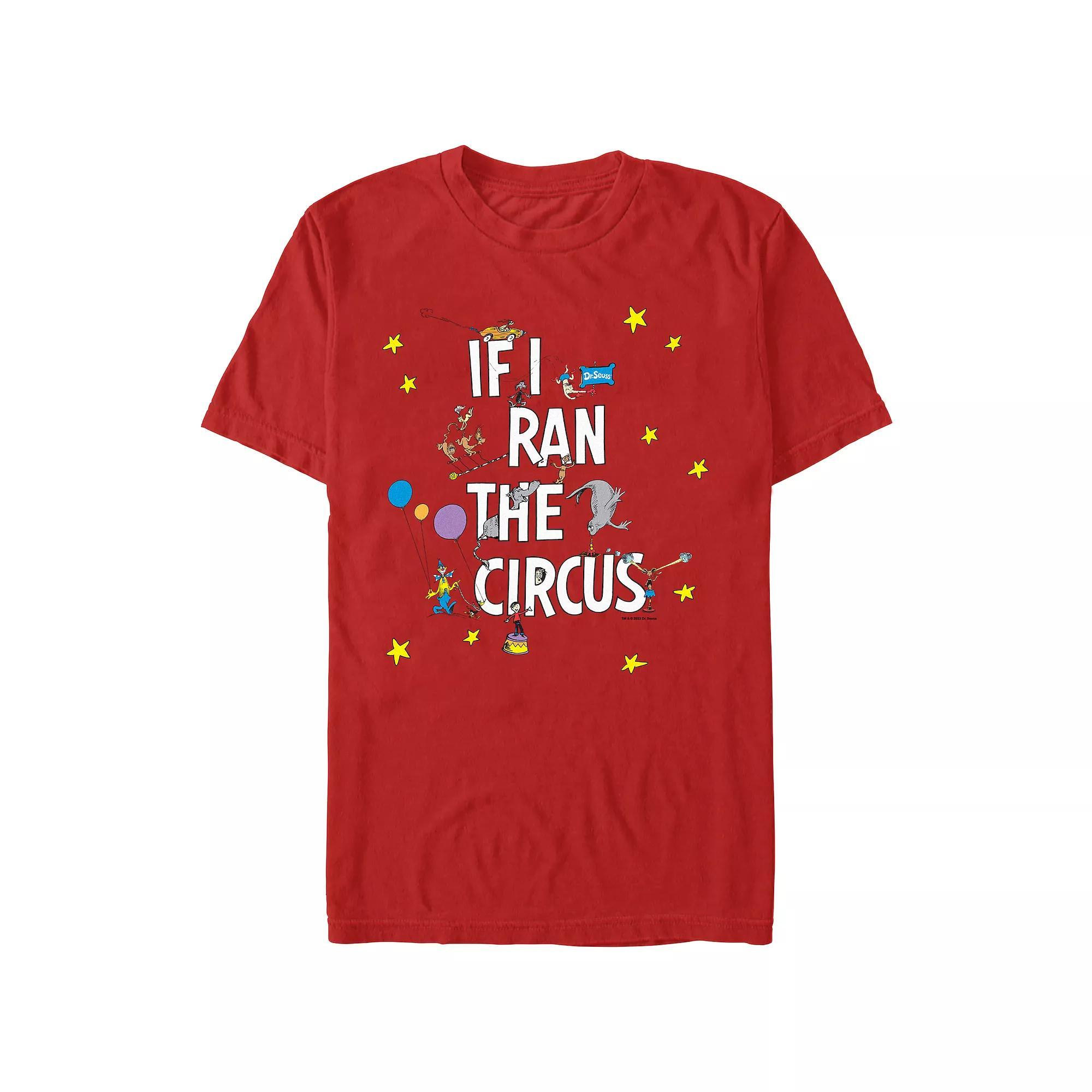Men's Dr. Seuss If I Ran The Circus Graphic Tee, Size: XS, Red Product Image