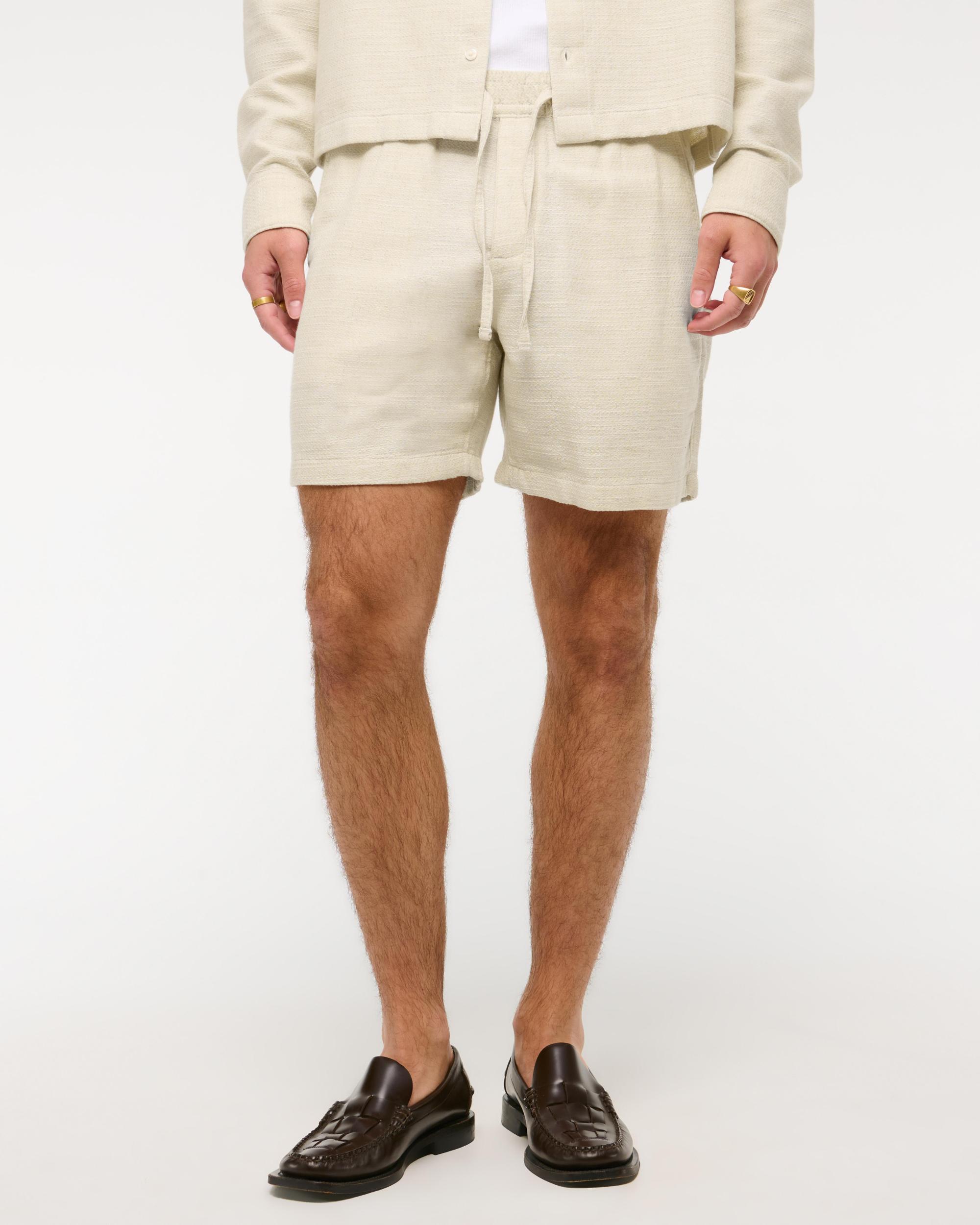 Cotton Texture Pull-On Short Product Image