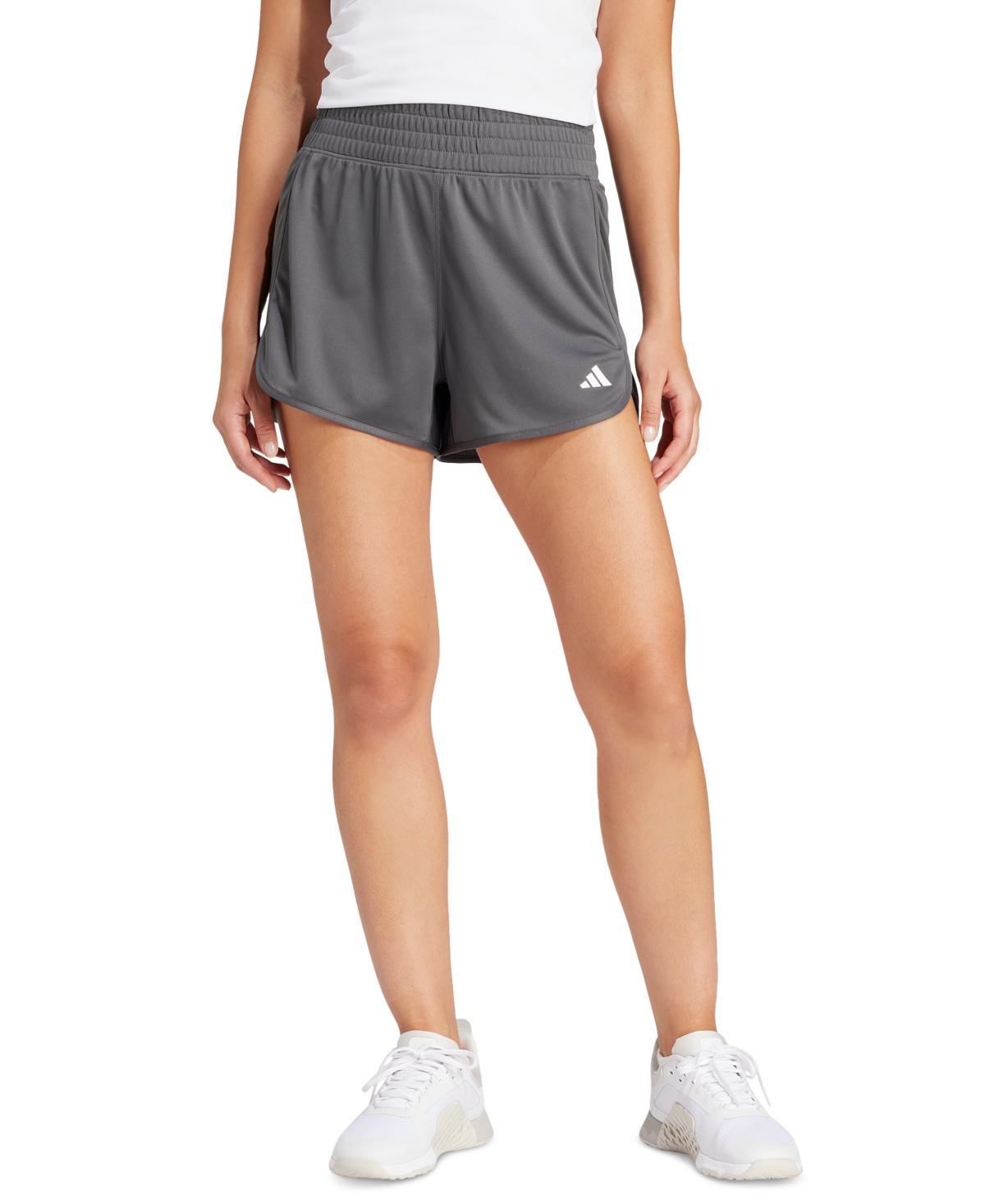 adidas Womens High-Waisted Knit Pacer Shorts Product Image