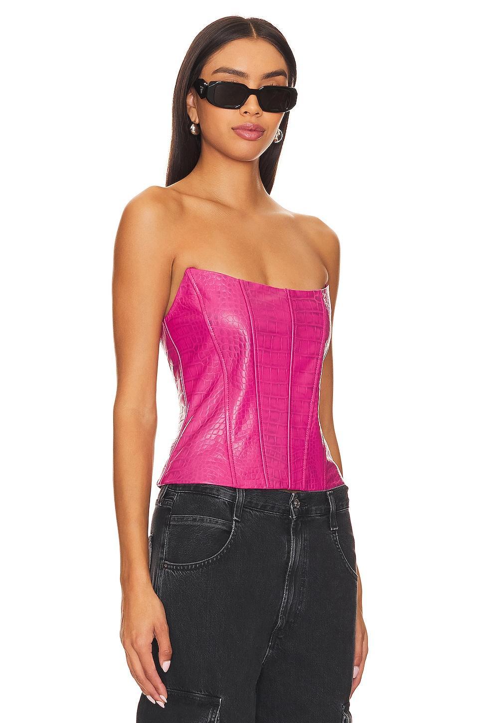 Kaira Leather Top Camila Coelho Product Image