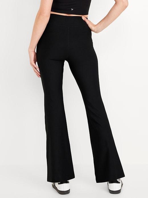 Extra High-Waisted PowerSoft Rib Flare Leggings Product Image
