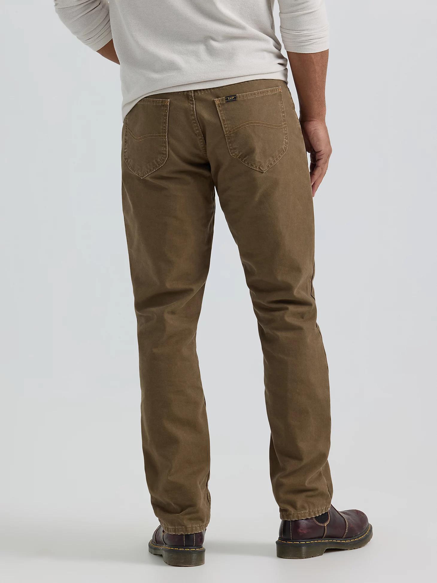 Flannel Straight Leg Relaxed Fit Jeans | Mens Pants | Lee® Product Image