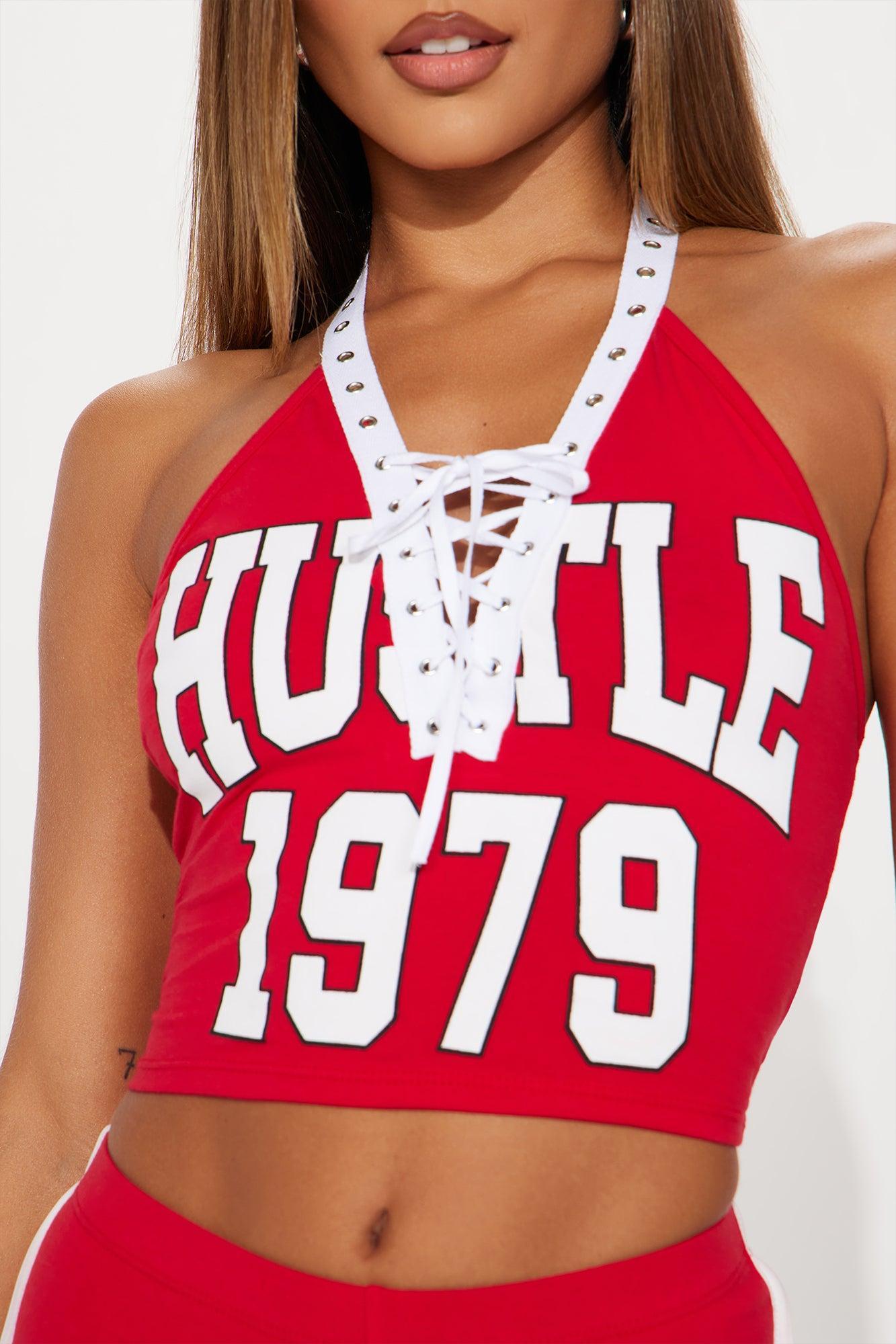 Let's Hustle Short Set - Red Product Image