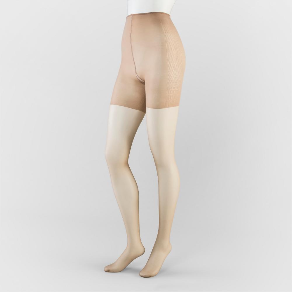 Hanes Premium Women's Sheer High-Waist Shaping Pantyhose - Nude M: Tummy, Hip, Thigh, Bottom Slimming Hosiery Product Image