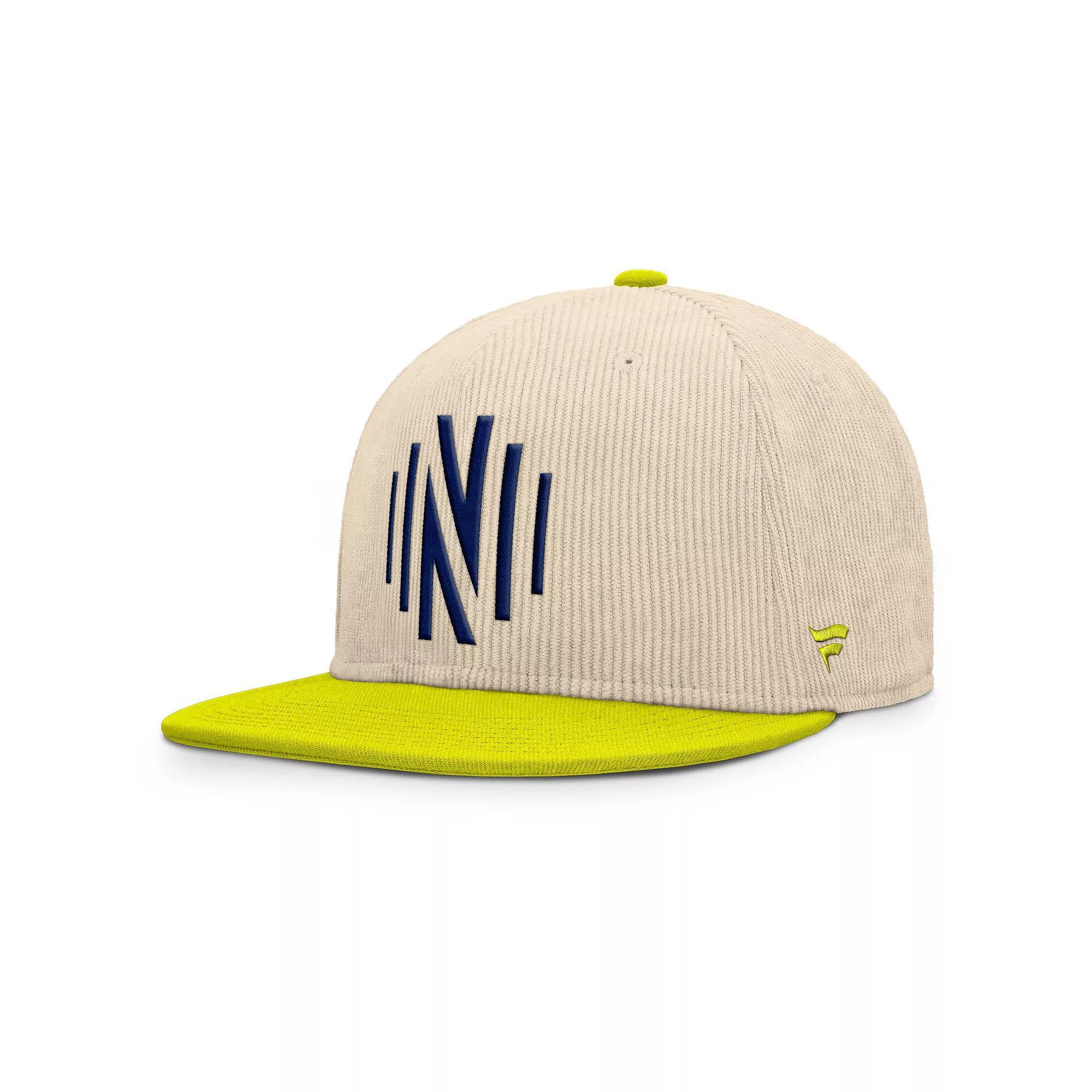 Men's Fanatics Cream Nashville SC Tempo Corduroy Snapback Hat, Mls Beige Product Image
