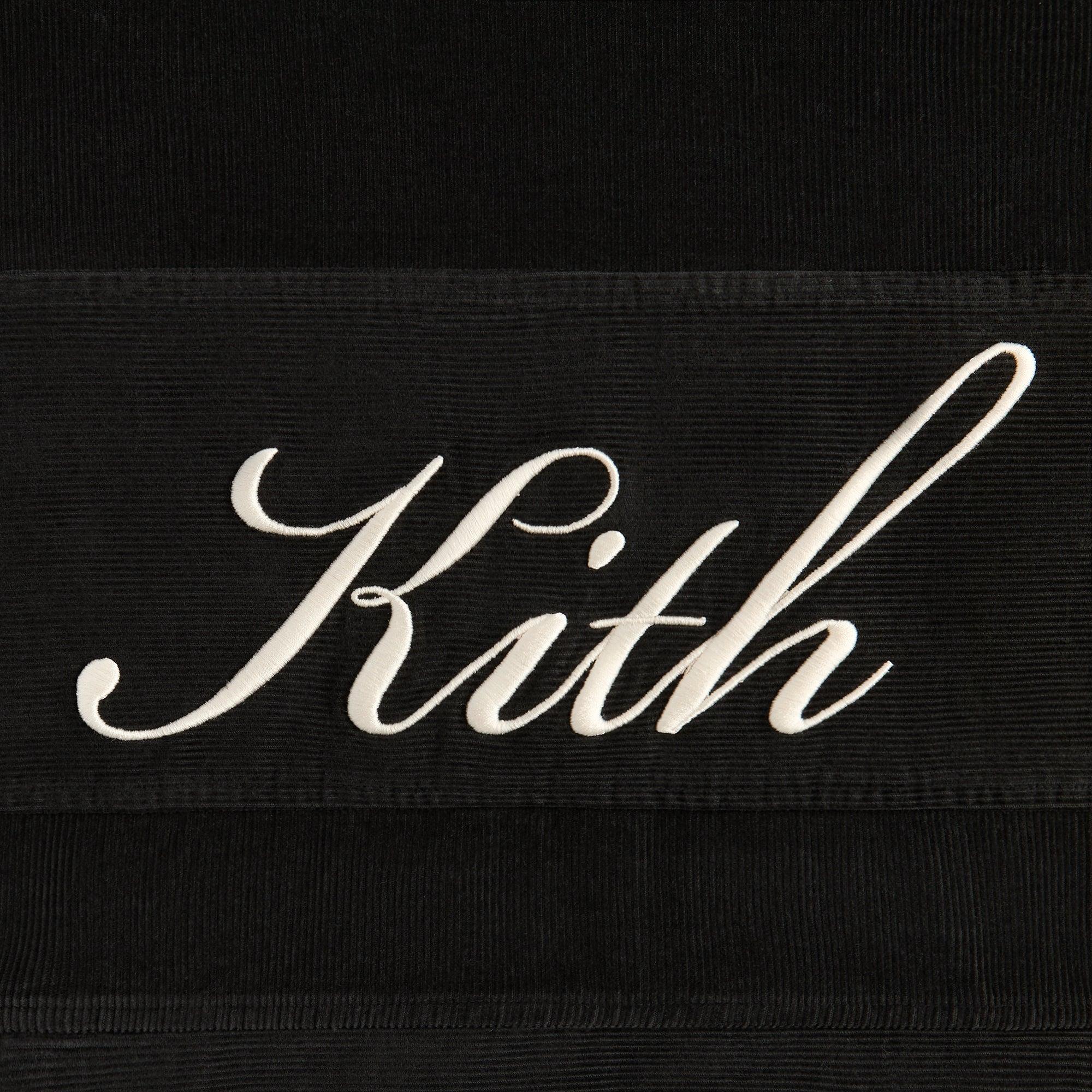 Kith Washed Corduroy Caden Hoodie - Carbon Male Product Image