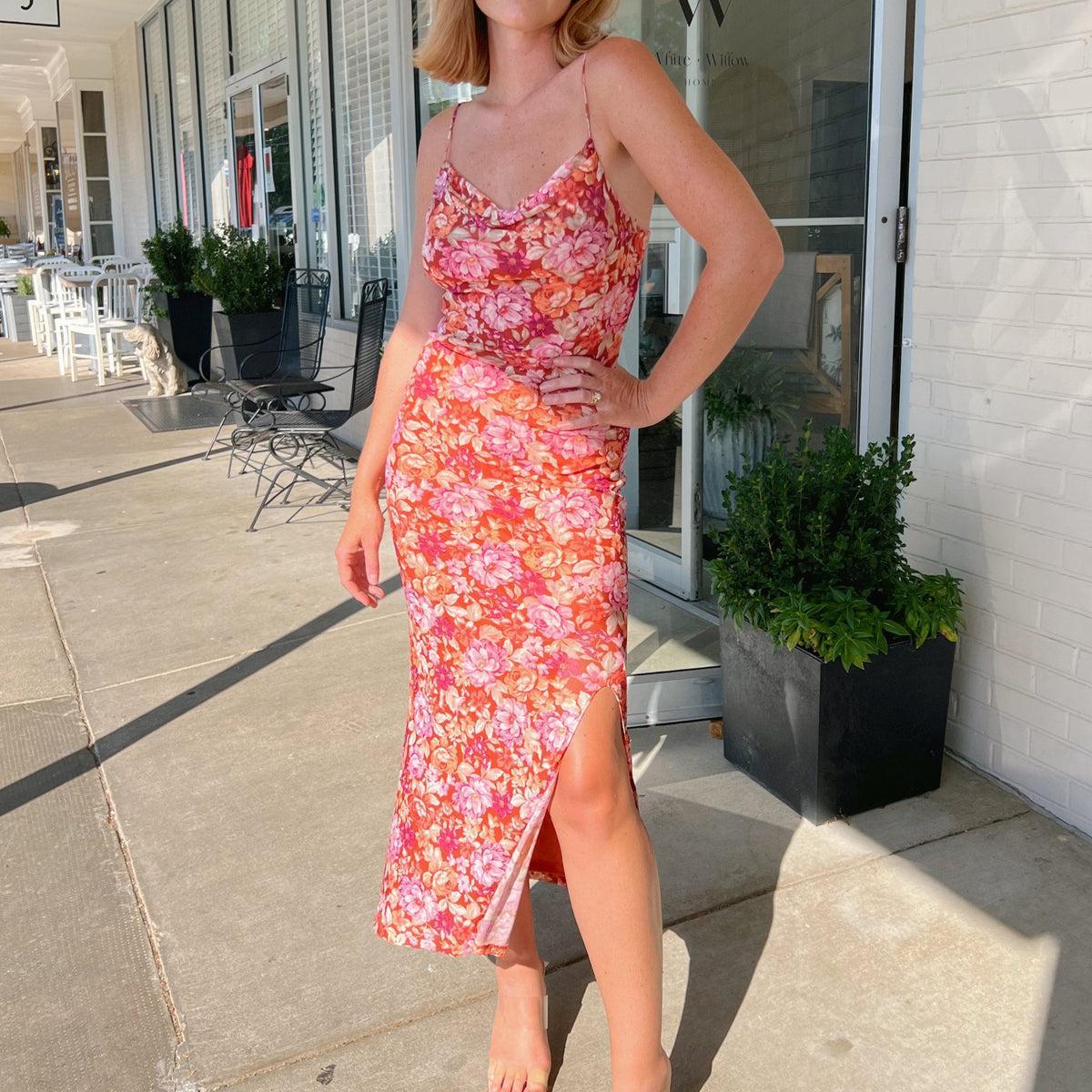 Feeling Fine Floral Midi Dress Product Image