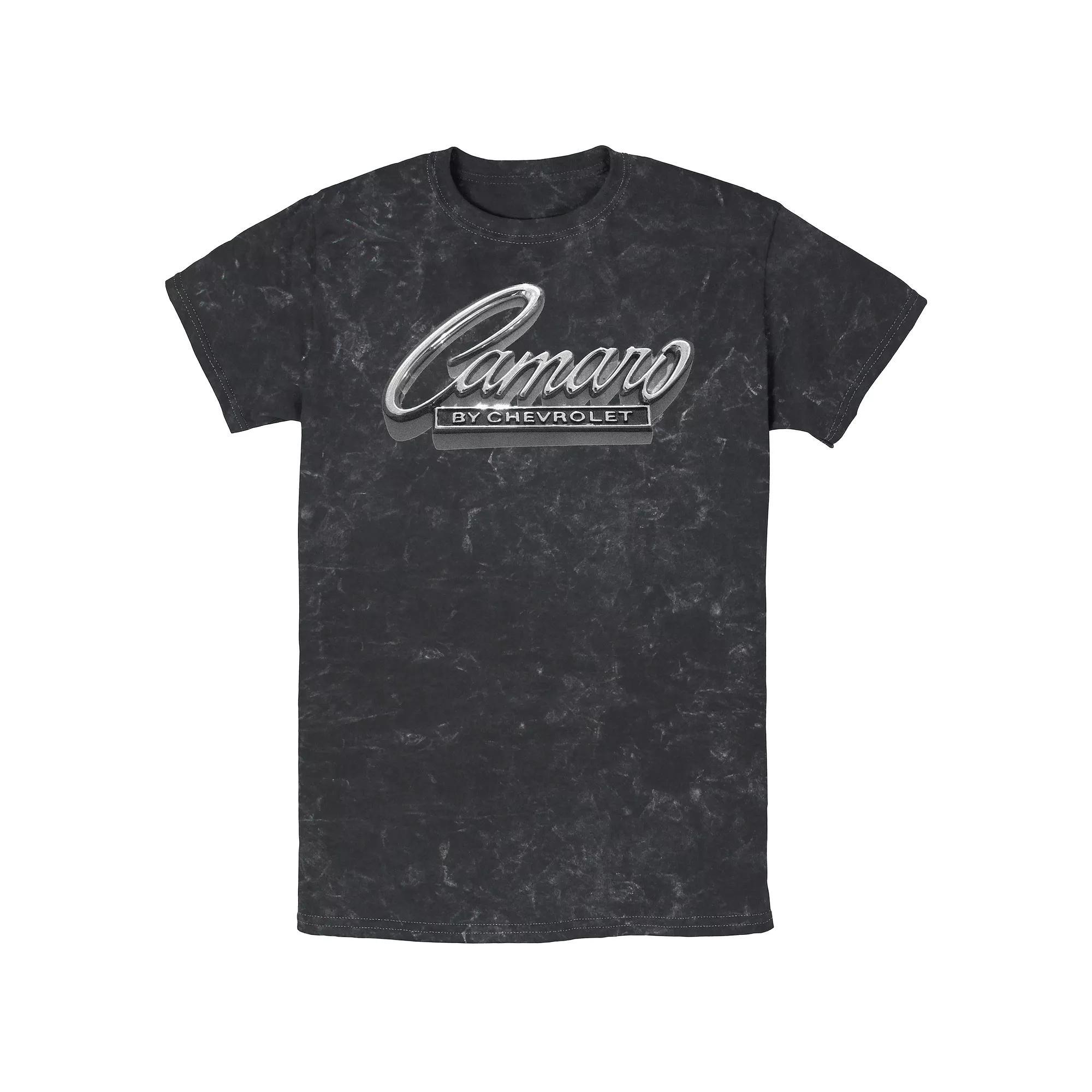 Men's Camaro By Chevrolet Mineral Wash Graphic Tee, Size: Large, Black Product Image
