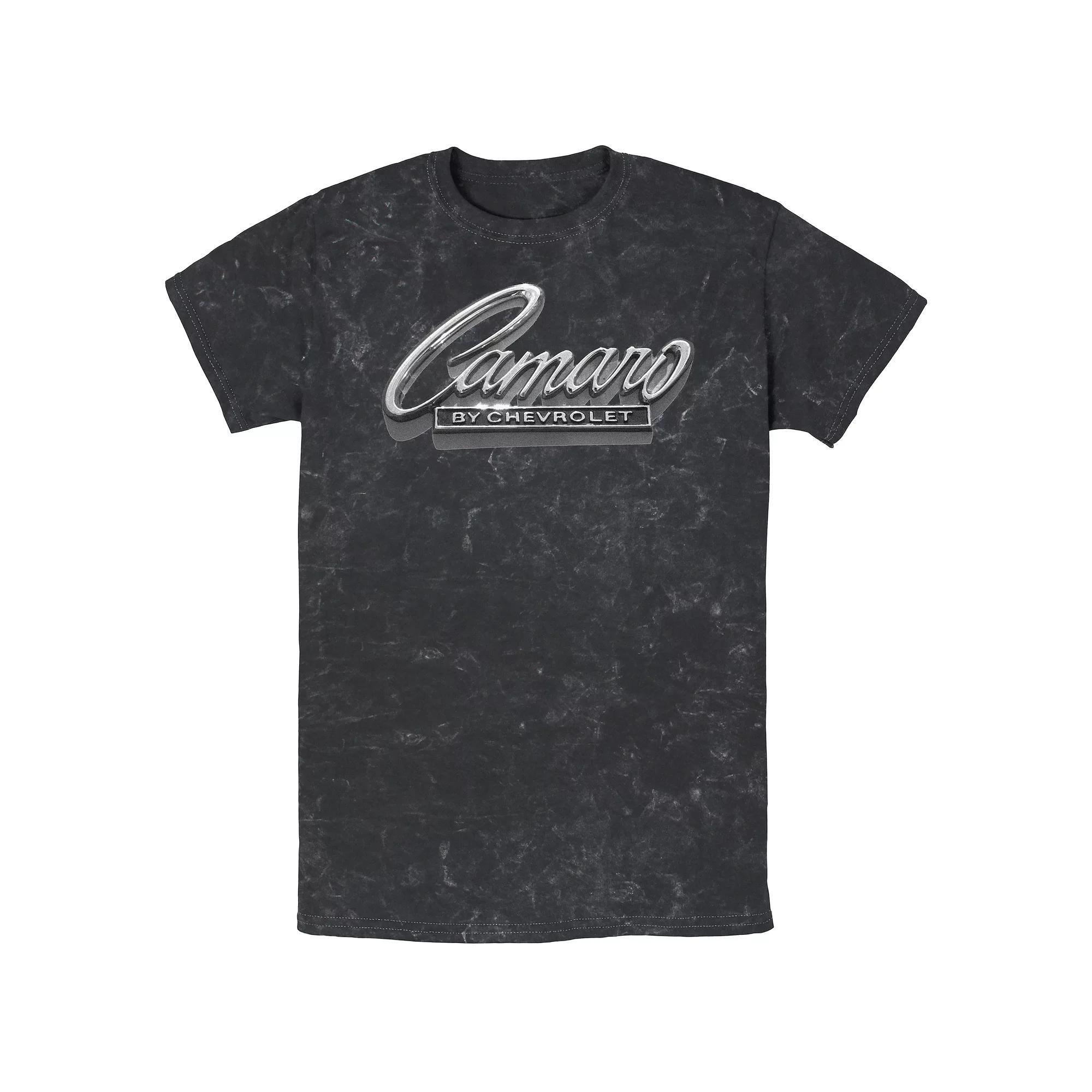Men's Camaro By Chevrolet Mineral Wash Graphic Tee, Size: Large, Black Product Image