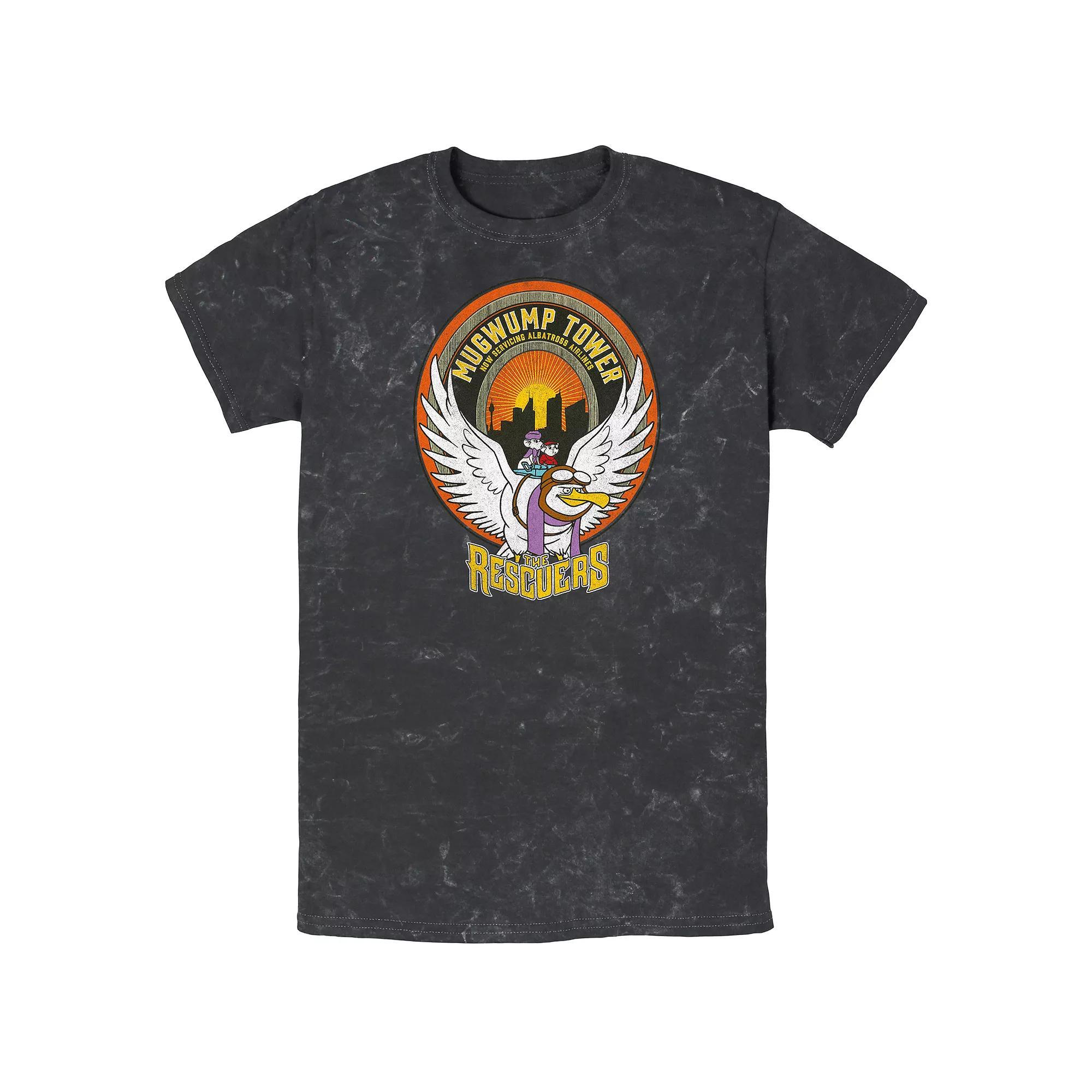 Disney's The Rescuers Men's Mugwump Tower Albatross Airlines Graphic Tee, Size: XXL, Black Product Image