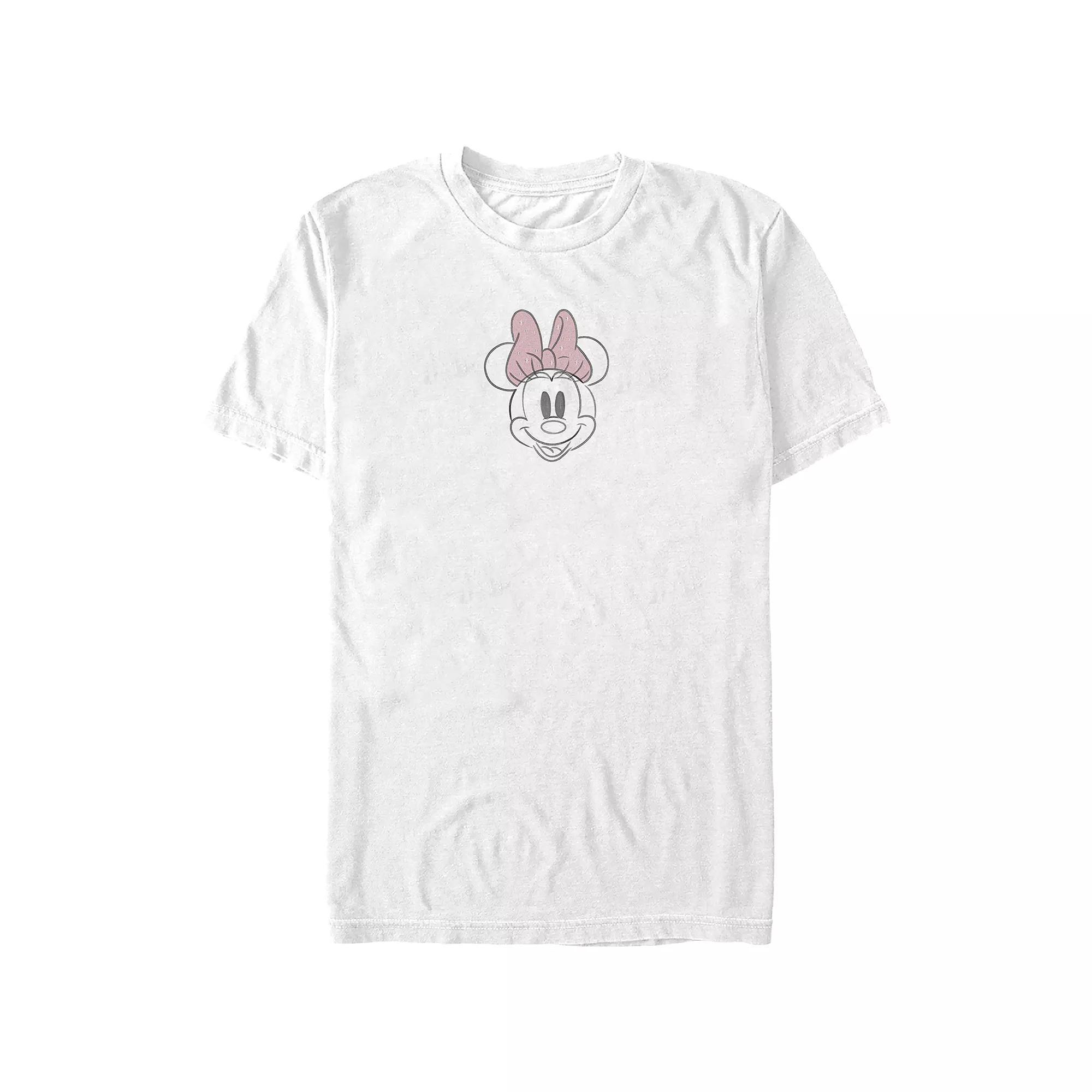 Disney's Minnie Mouse Happy Sketch Juniors' Graphic Tee, Women's, Size: XL, White Product Image