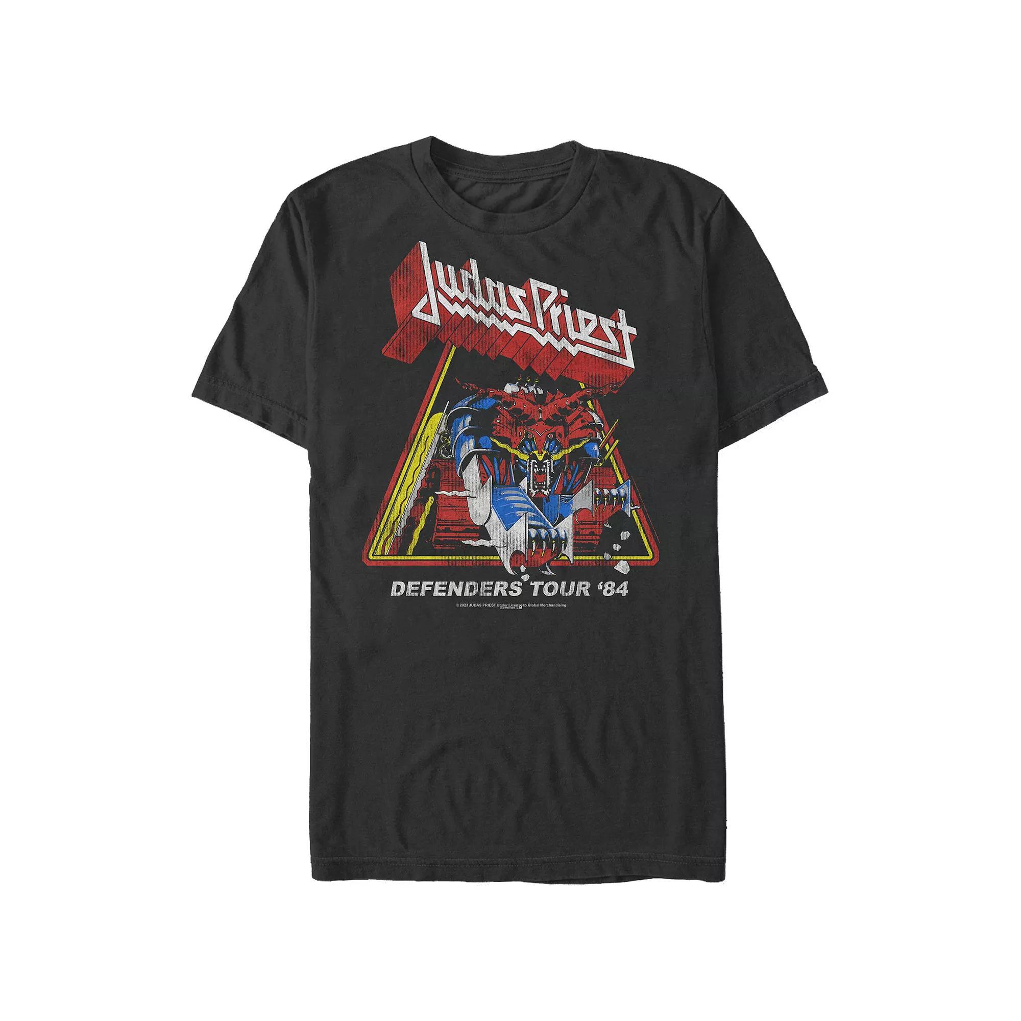 Men's Judas Priest Defenders Tour 84 Graphic Tee, Size: Large, Black Product Image