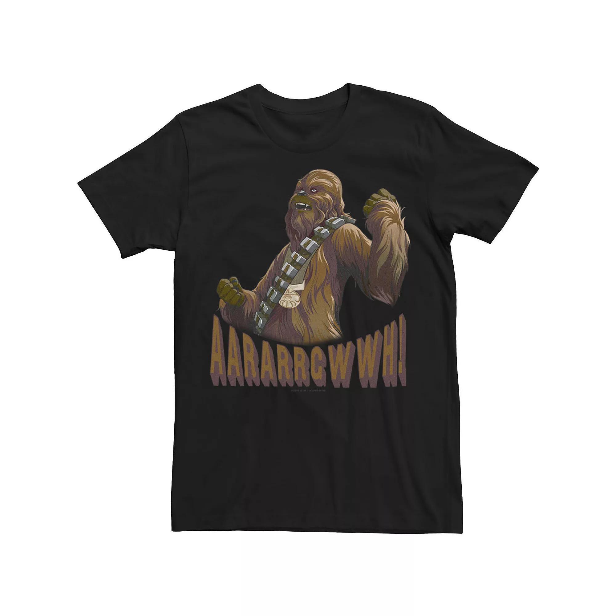 Men's Star Wars: The Rise Of Skywalker Chewbacca Medal Portrait Tee, Size: XXL, Black Product Image