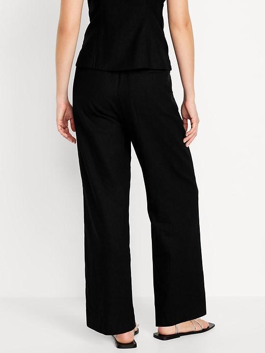 Extra High-Waisted Taylor Wide-Leg Trouser Pants Product Image