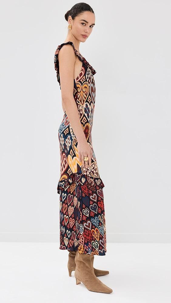 FARM Rio Hearts Ikat Black Maxi Dress | Shopbop Product Image