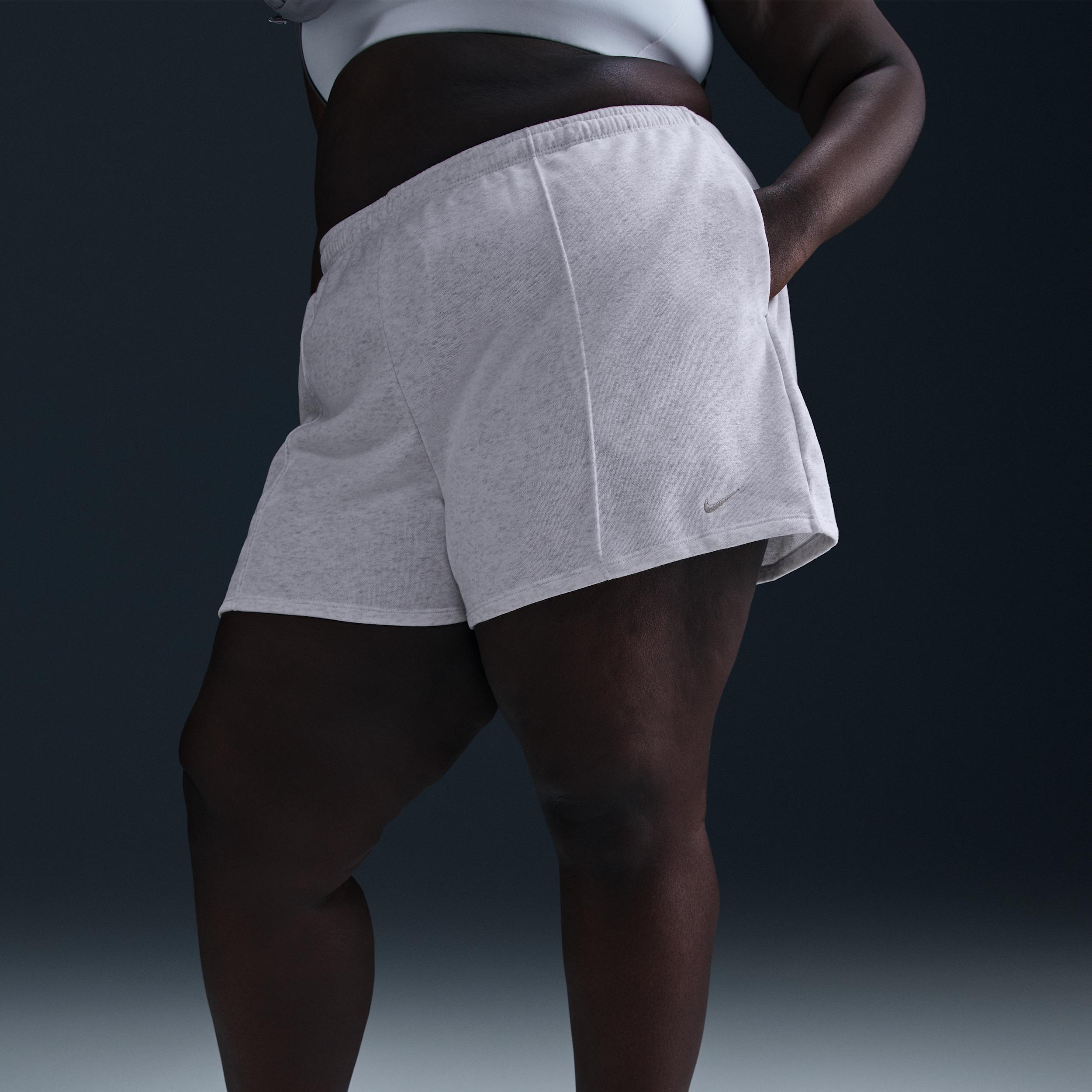 Women's Nike Sportswear Chill Terry Mid-Rise 4" French Terry Shorts (Plus Size) Product Image
