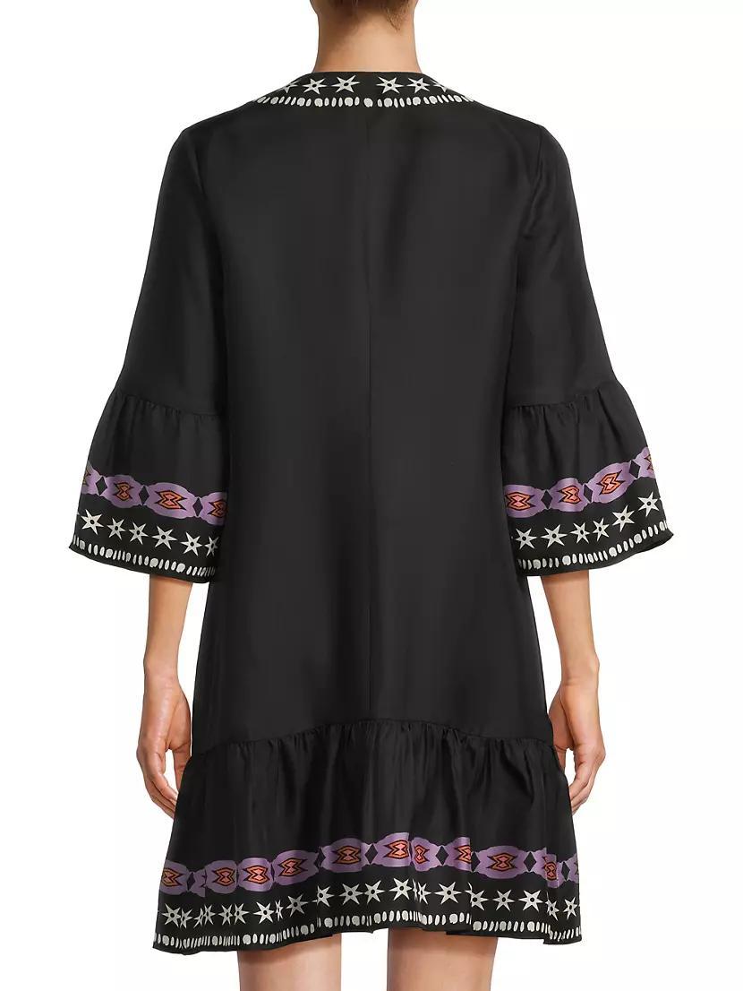 Hailee Floral Bell-Sleeve Minidress Product Image