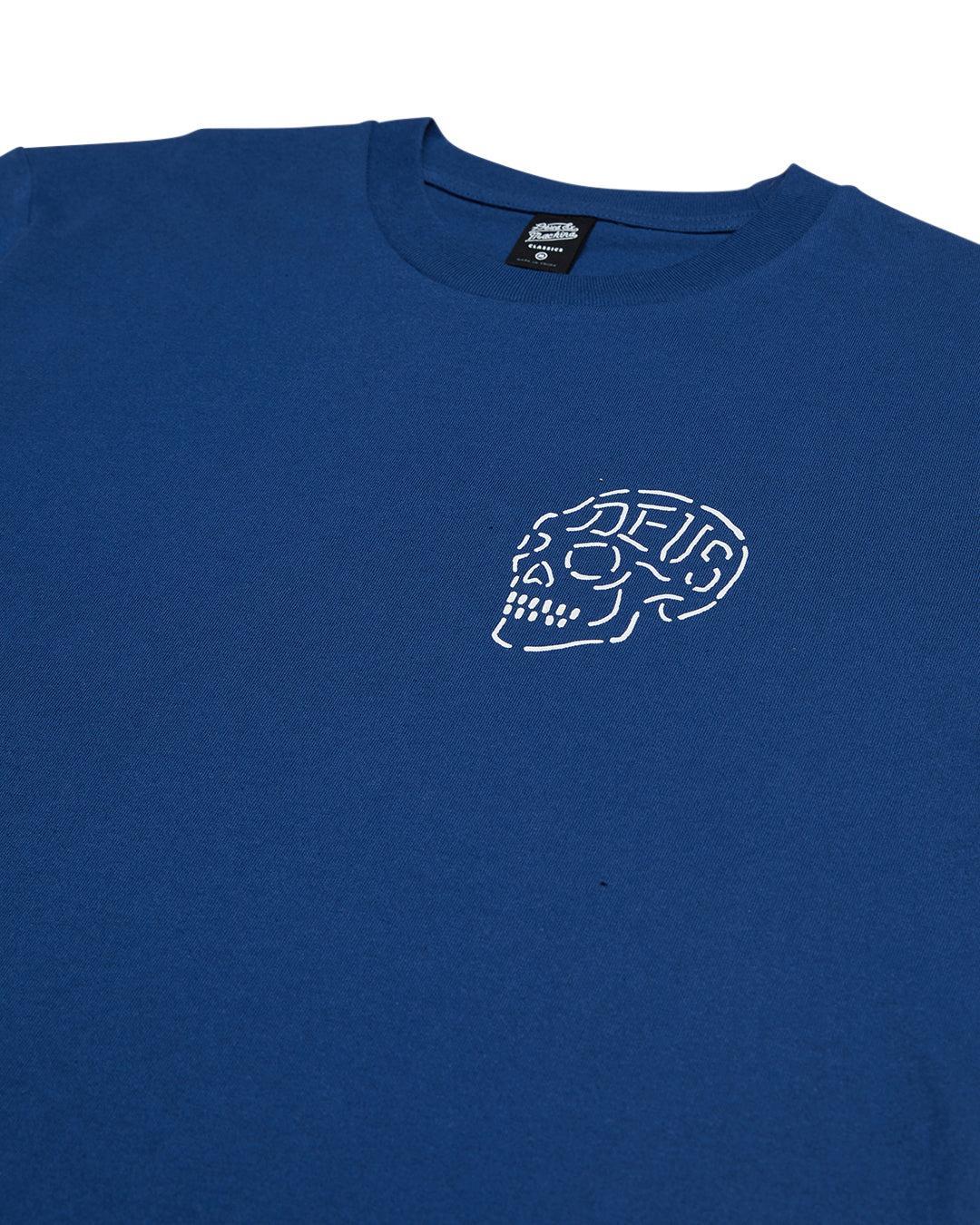 Venice Skull Tee - Mechanic Blue Product Image