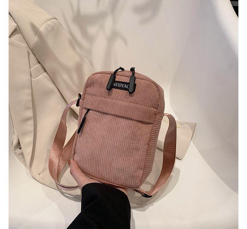 Applique Corduroy Crossbody Bag Product Image
