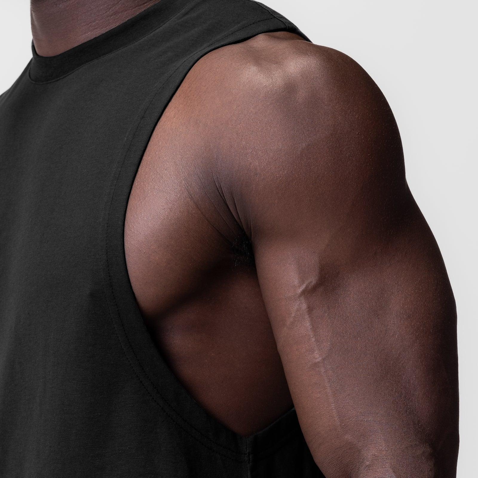0926. Supima® Muscle Tank - Space Grey Product Image