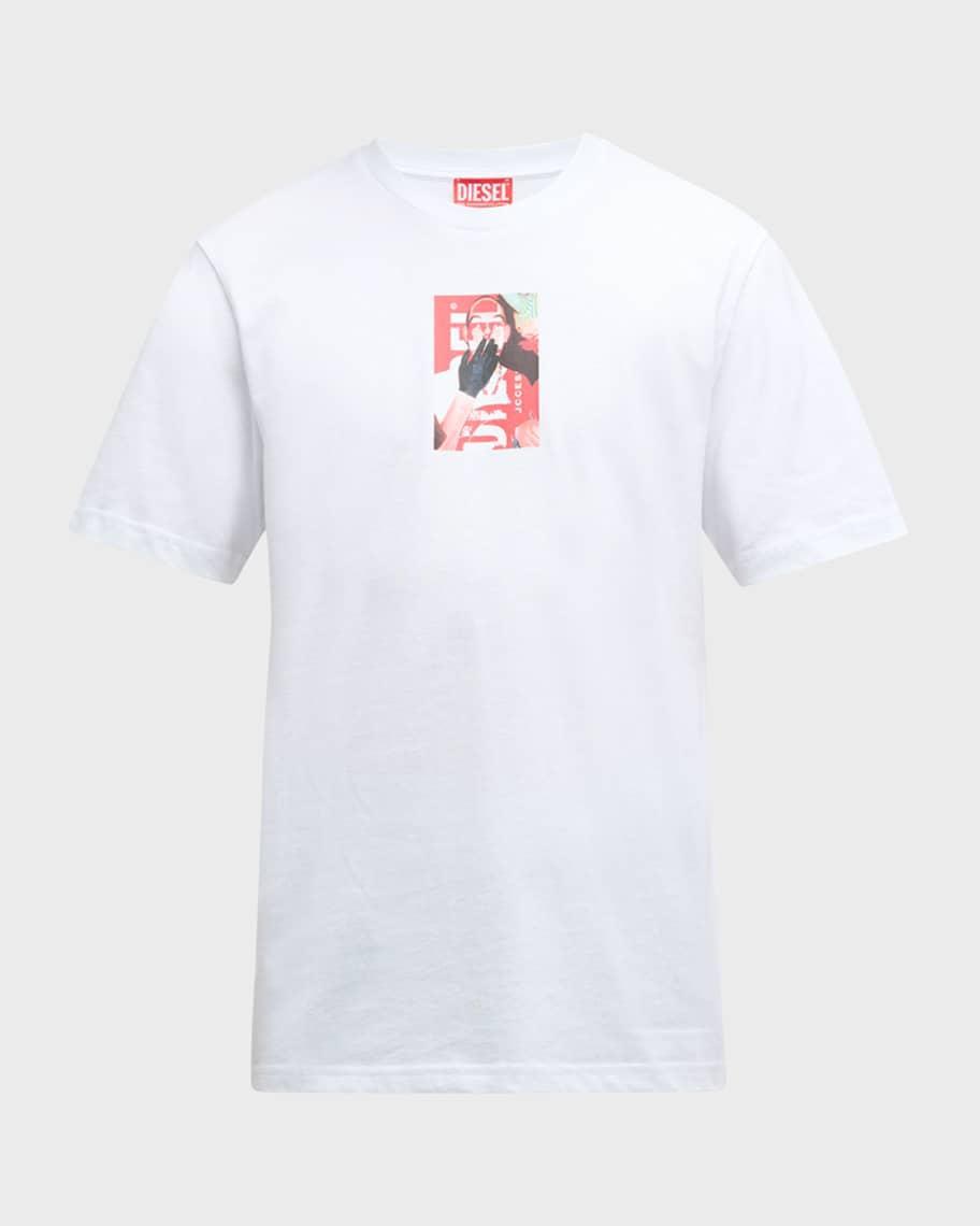 Mens T-Just -N11 Distorted Graphic T-Shirt Product Image