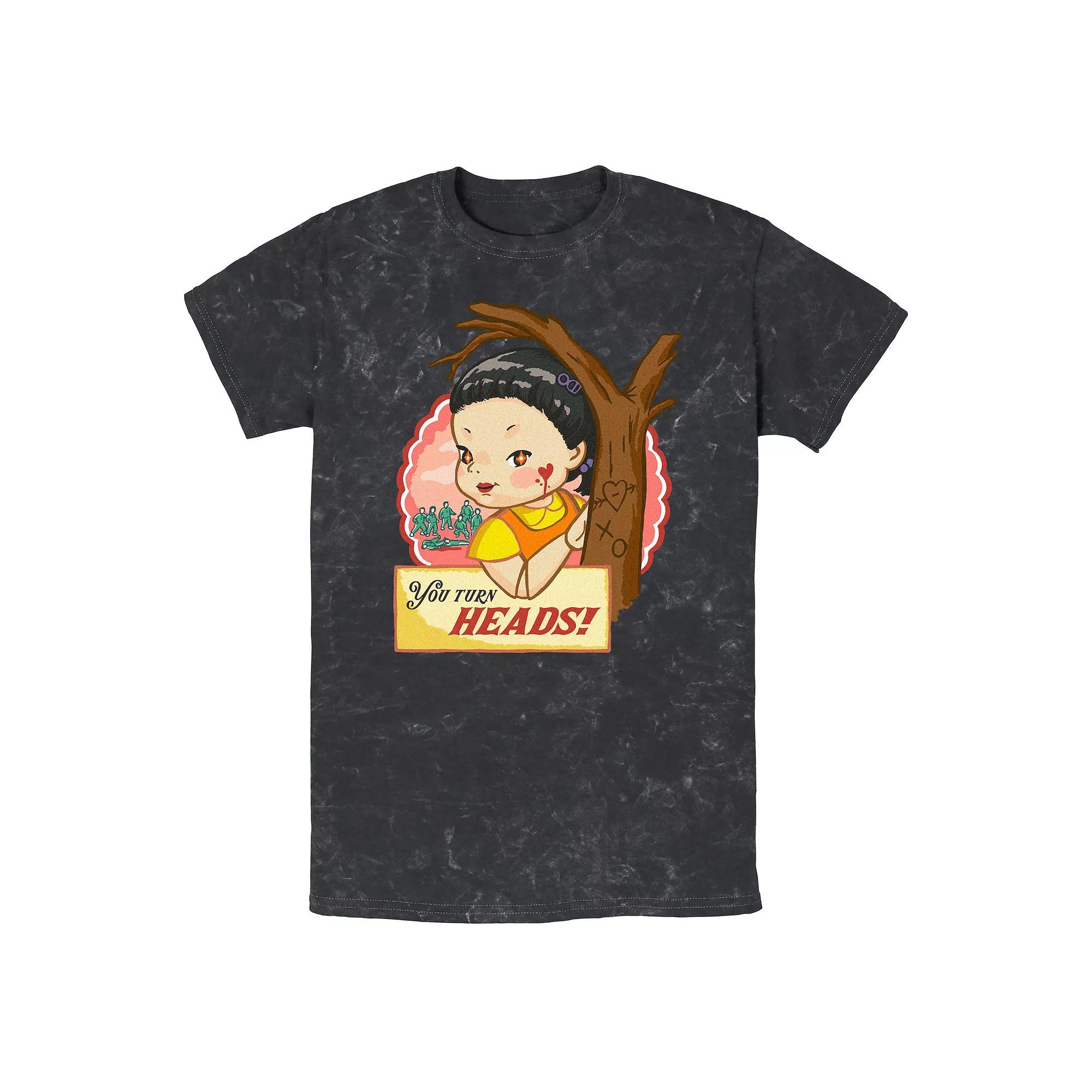 Men's Squid Game You Turn Heads Graphic Tee, Size: Medium, Black Product Image