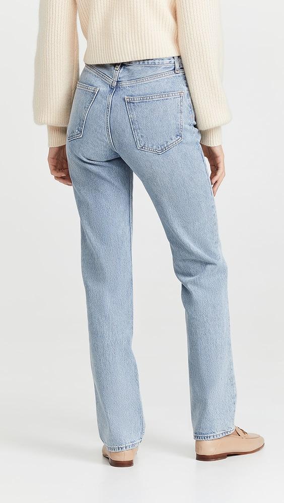 AGOLDE Lana Mid Rise Straight Jeans | Shopbop Product Image