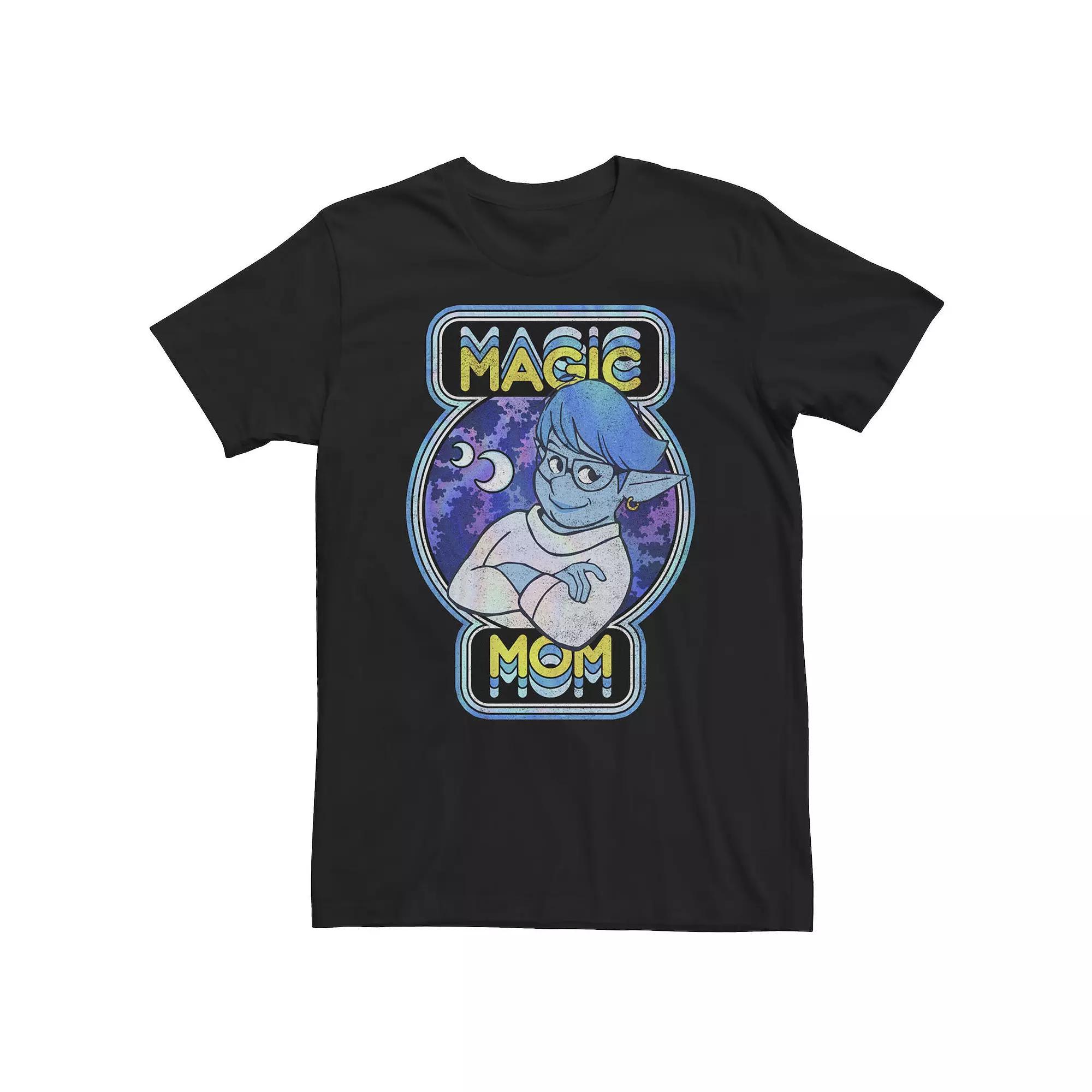 Big & Tall Disney / Pixar Onward Laurel Magic Mom Retro Portrait Tee, Men's, Size: Large Tall, Black Product Image