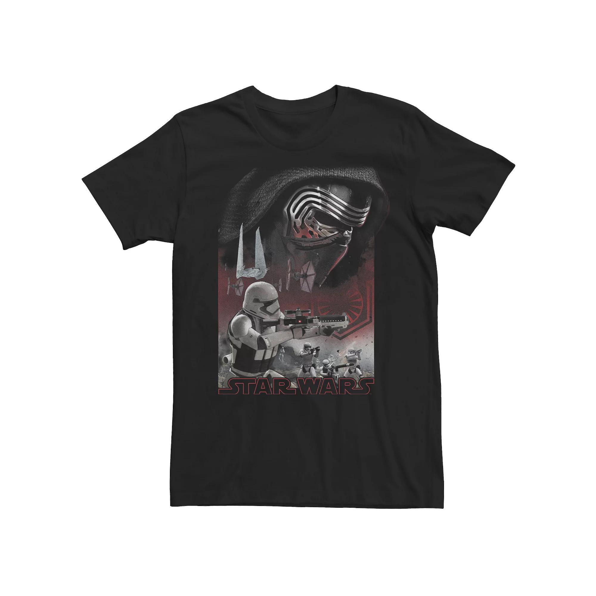 Men's Star Wars The Force Awakens Dire Future Tee, Size: 3XL, Black Product Image