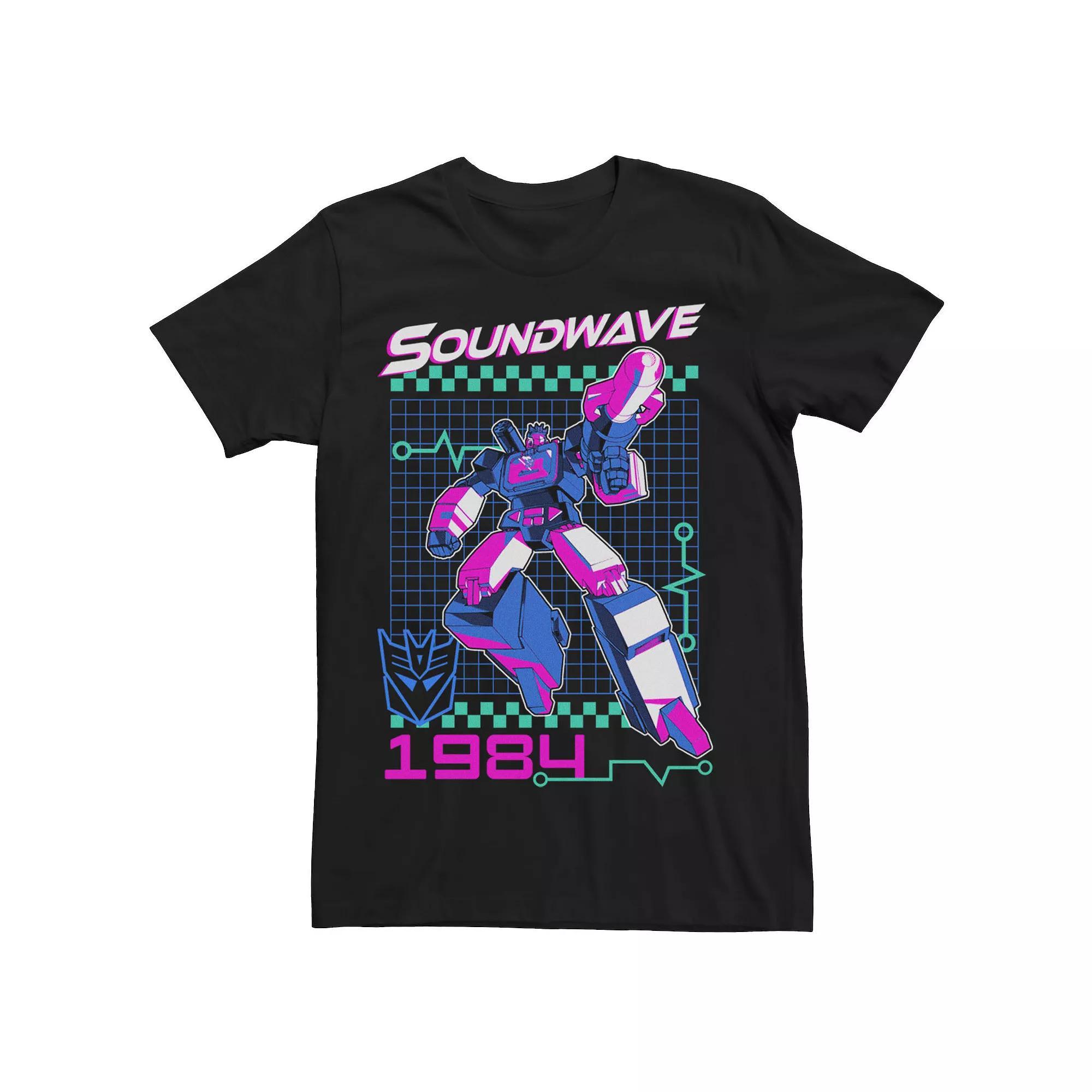 Men's Transformers Soundwave 1984 Tee, Size: Medium, Black Product Image