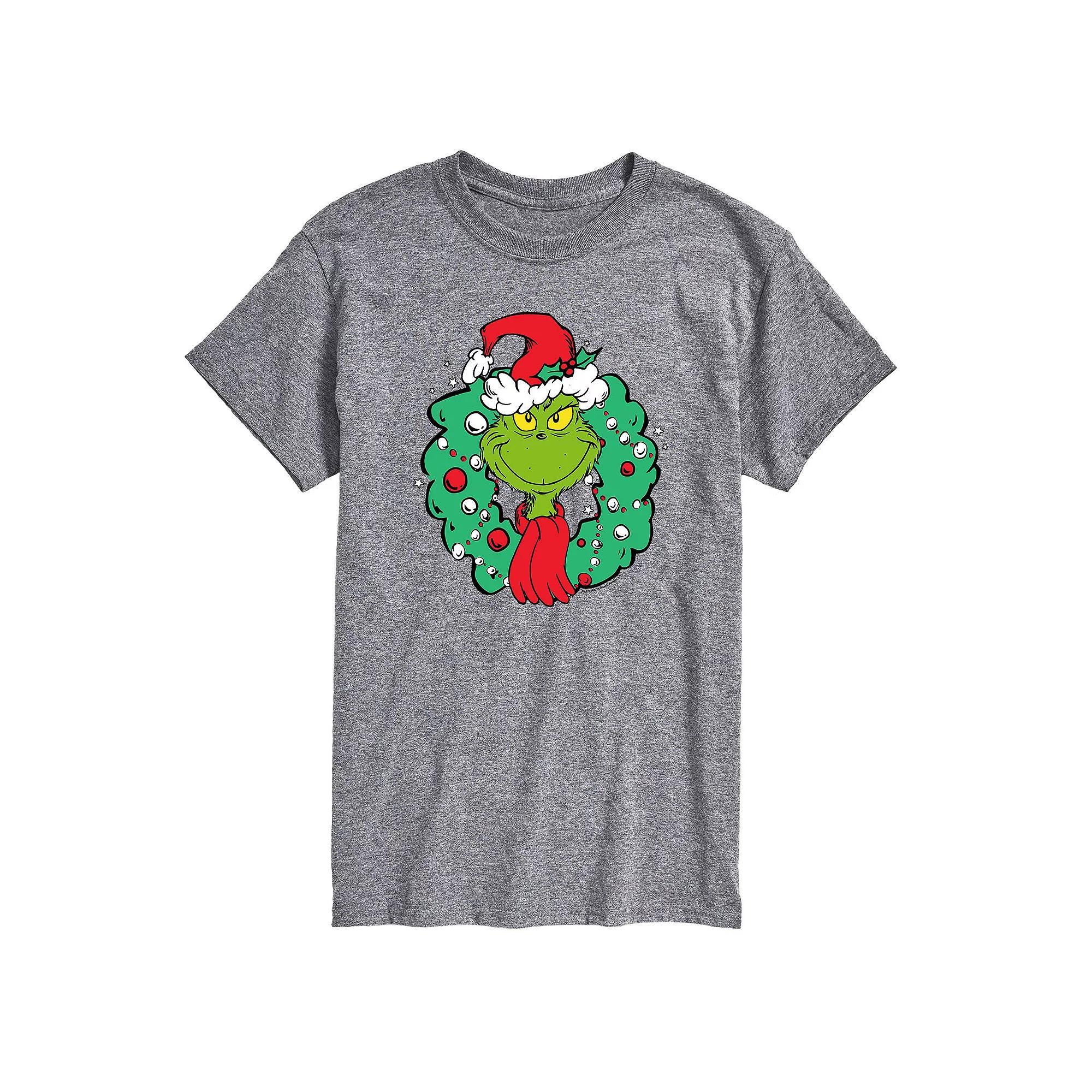 Mens Dr. Seuss The Grinch Wreath Tee Product Image