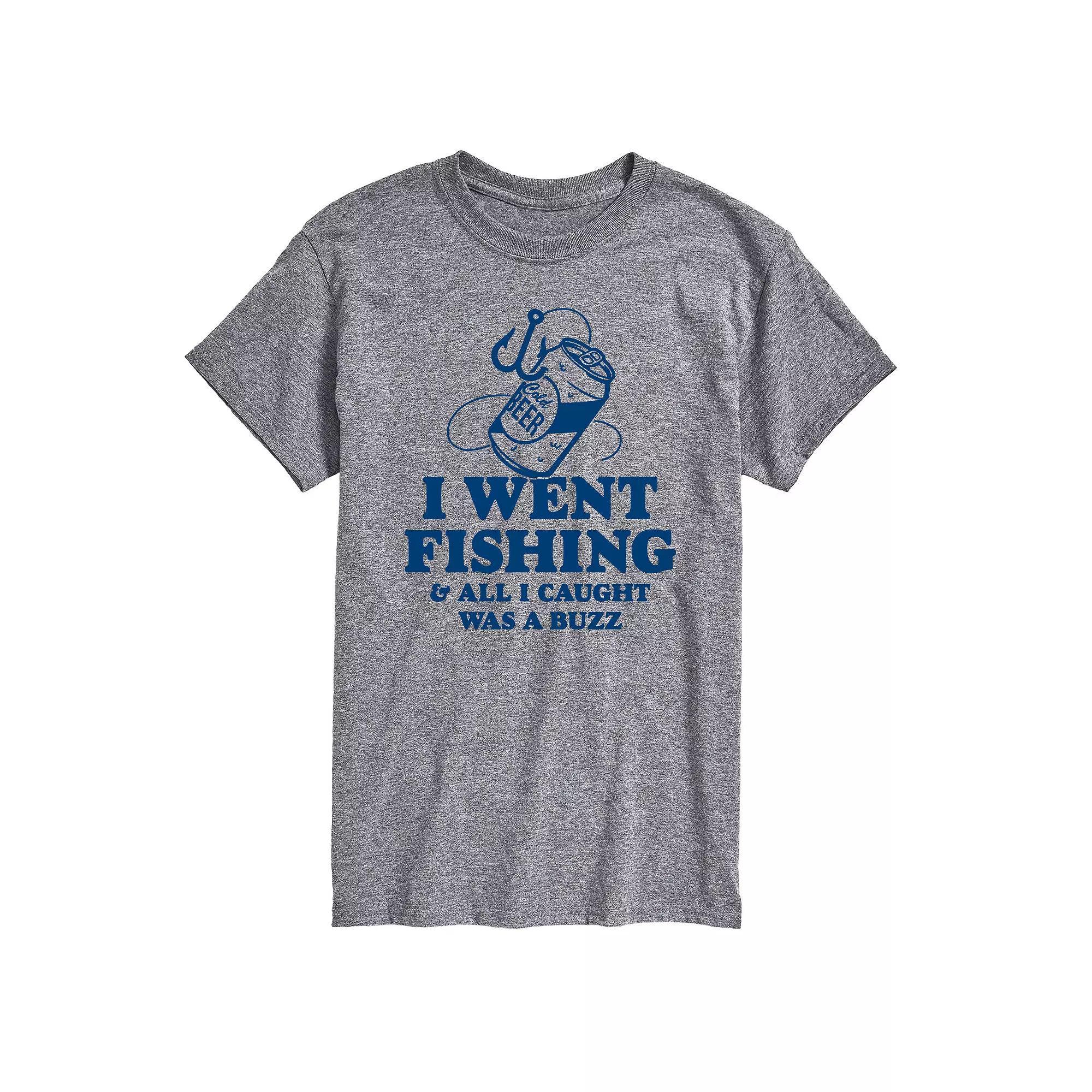 Mens Went Fishing Caught A Buzz Graphic Tee Product Image