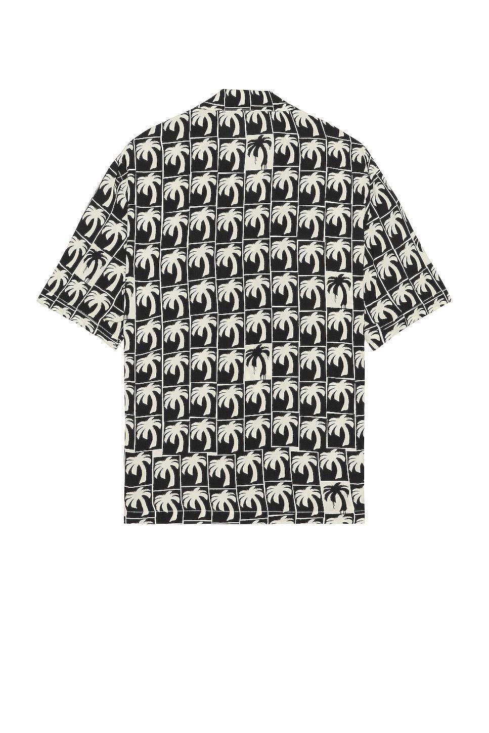 Palm Angels Dripping Palms Bowling Shirt Product Image