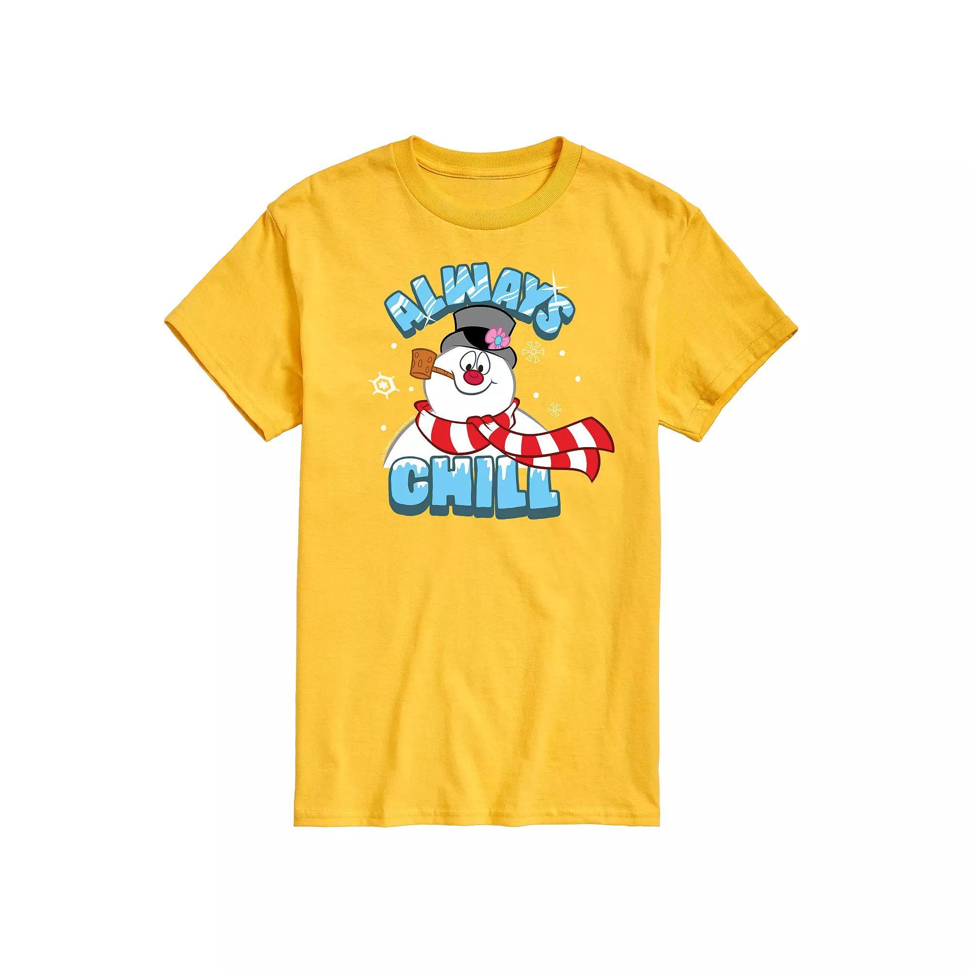 Men's Frosty The Snowman Frosty Always Chill Tee, Size: Large, Blue Product Image