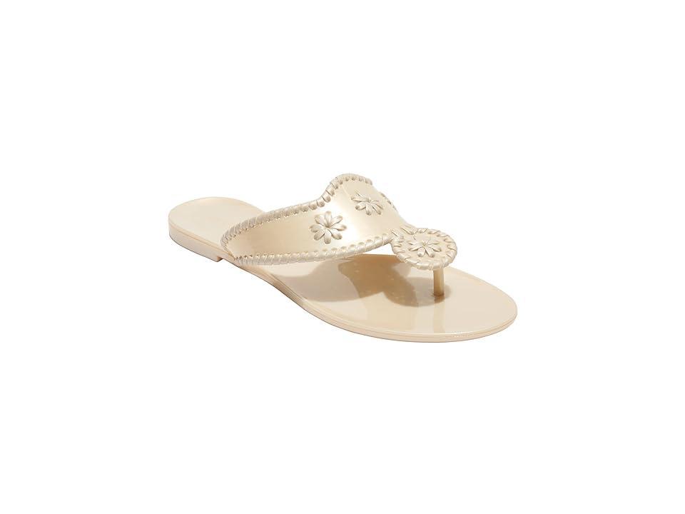 Jack Rogers Womens Jacks Jelly Whipstitch Slip On Thong Sandals Product Image