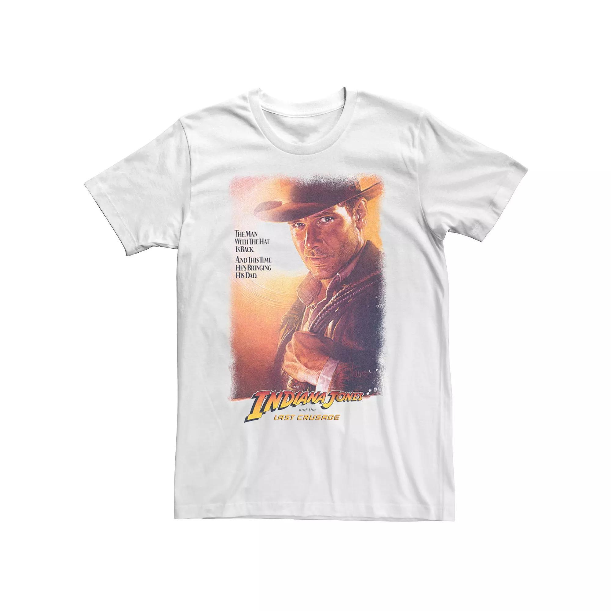 Men's Indiana Jones And the Last Crusade Movie Poster Graphic Tee, Size: XL, White Product Image