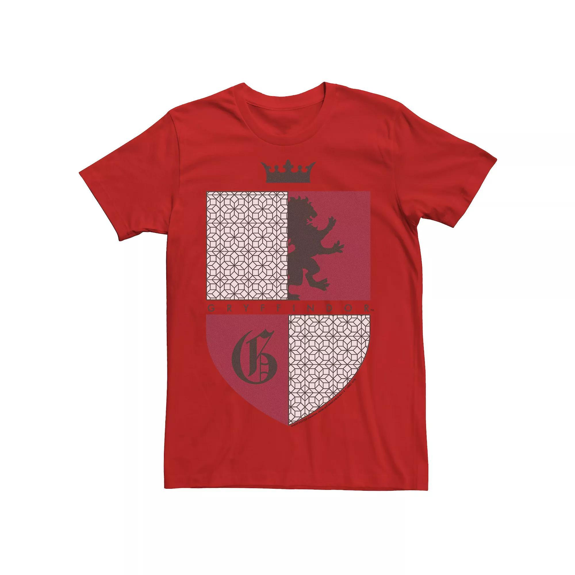 Men's Deathly Hallows 2 Gryffindor Shield Tee, Size: Large, Silver Product Image