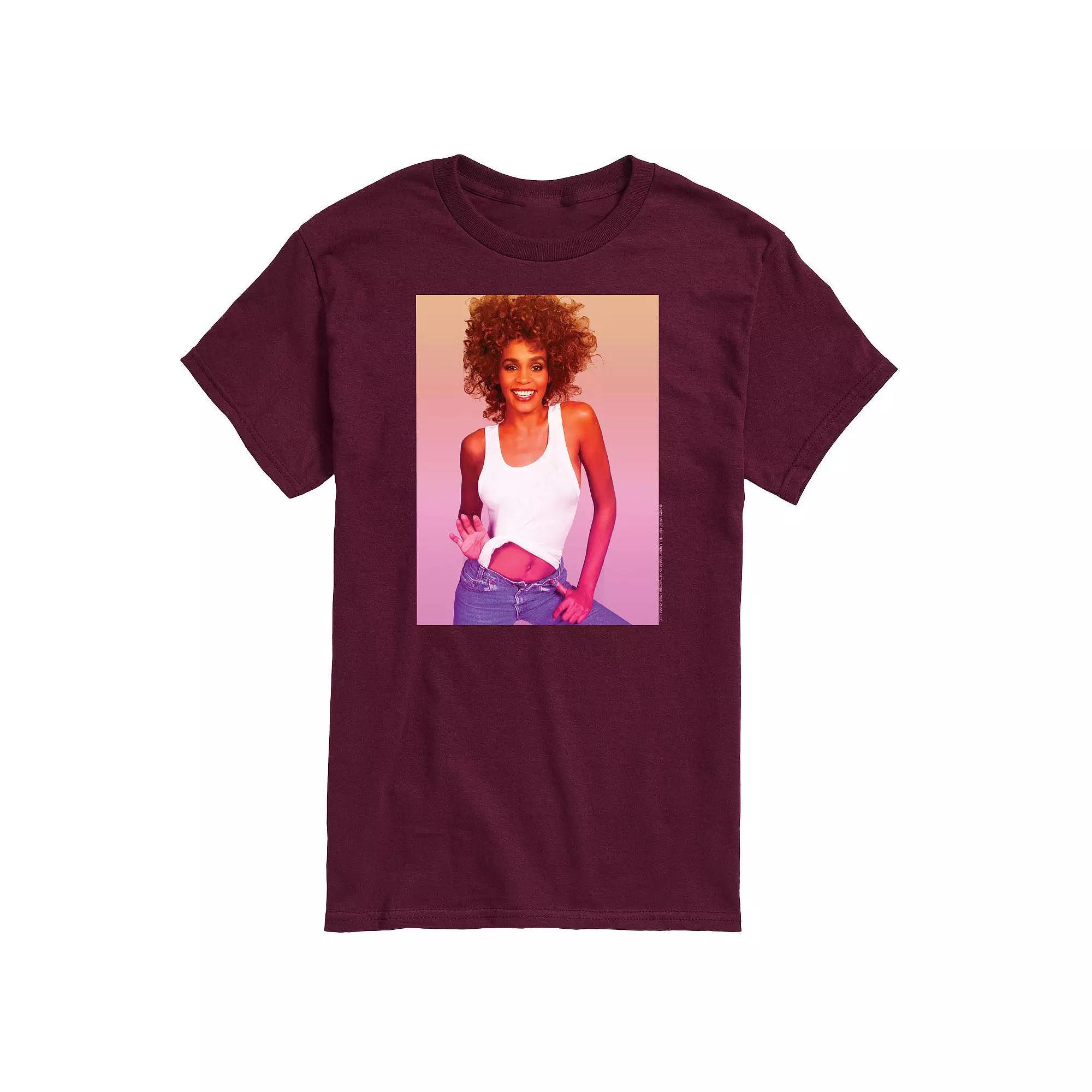 Men's Whitney Houston Photo Tee, Size: Medium, Black Product Image