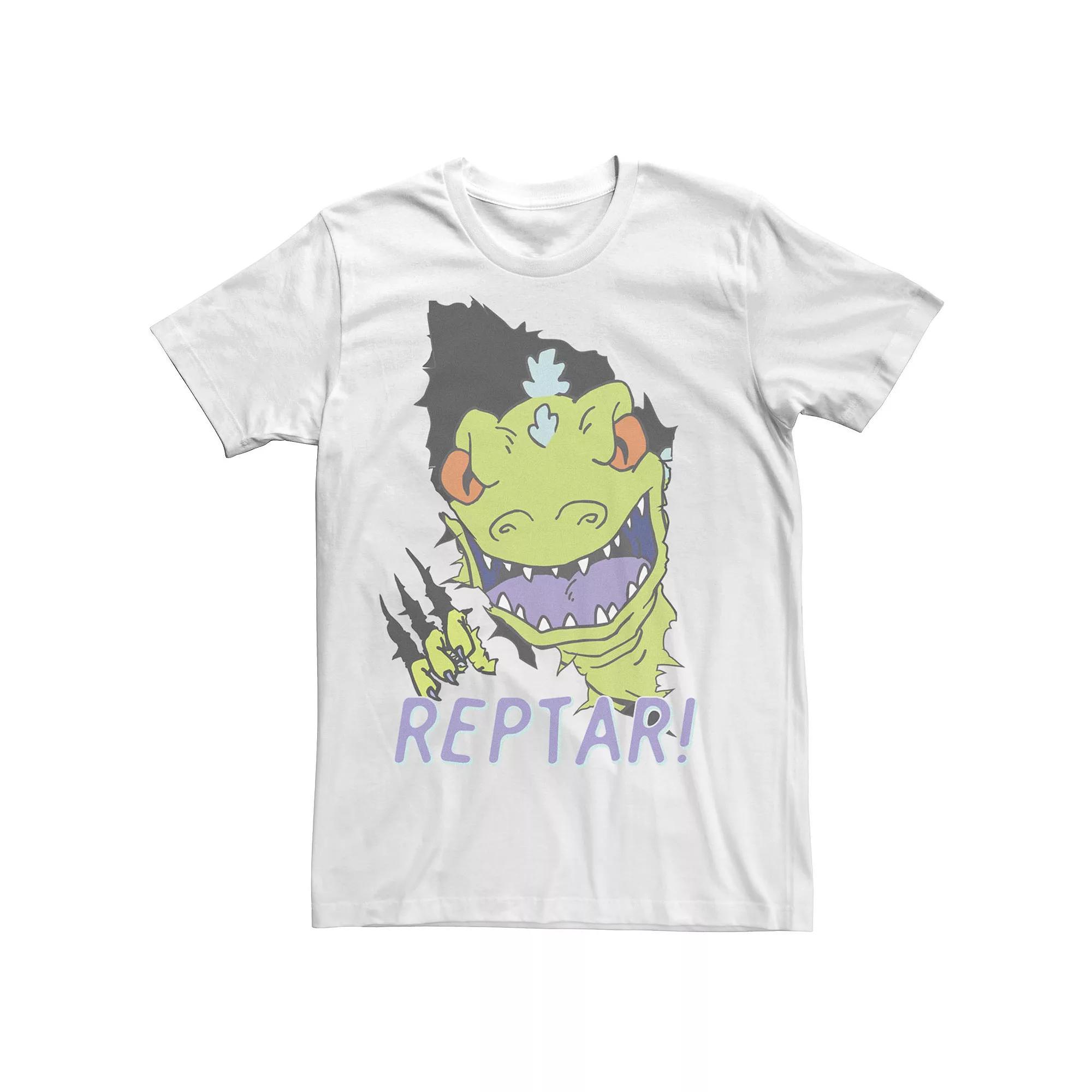 Men's Rugrats Reptar Breakthrough Tee, Size: Medium, White Product Image