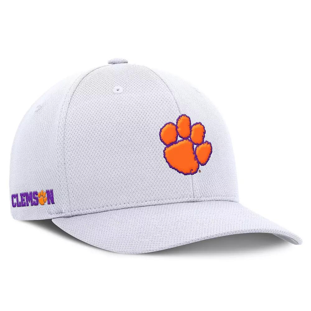 Men's Top of the World  White Clemson Tigers Reflex Logo Flex Hat, Size: Medium/Large Product Image
