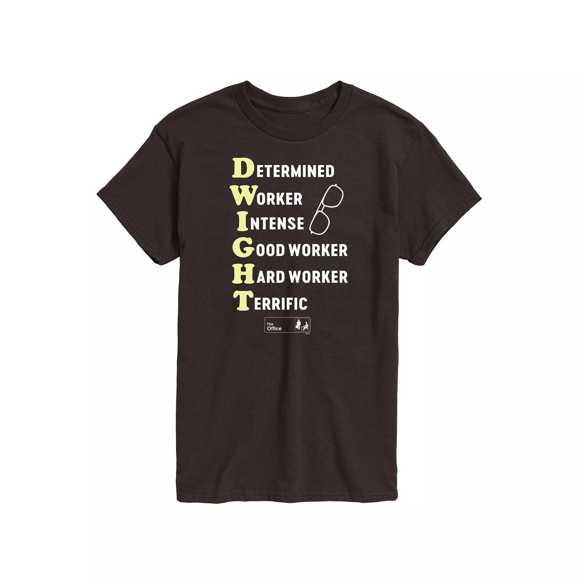 Mens The Office Dwight Defined Tee Blue Product Image