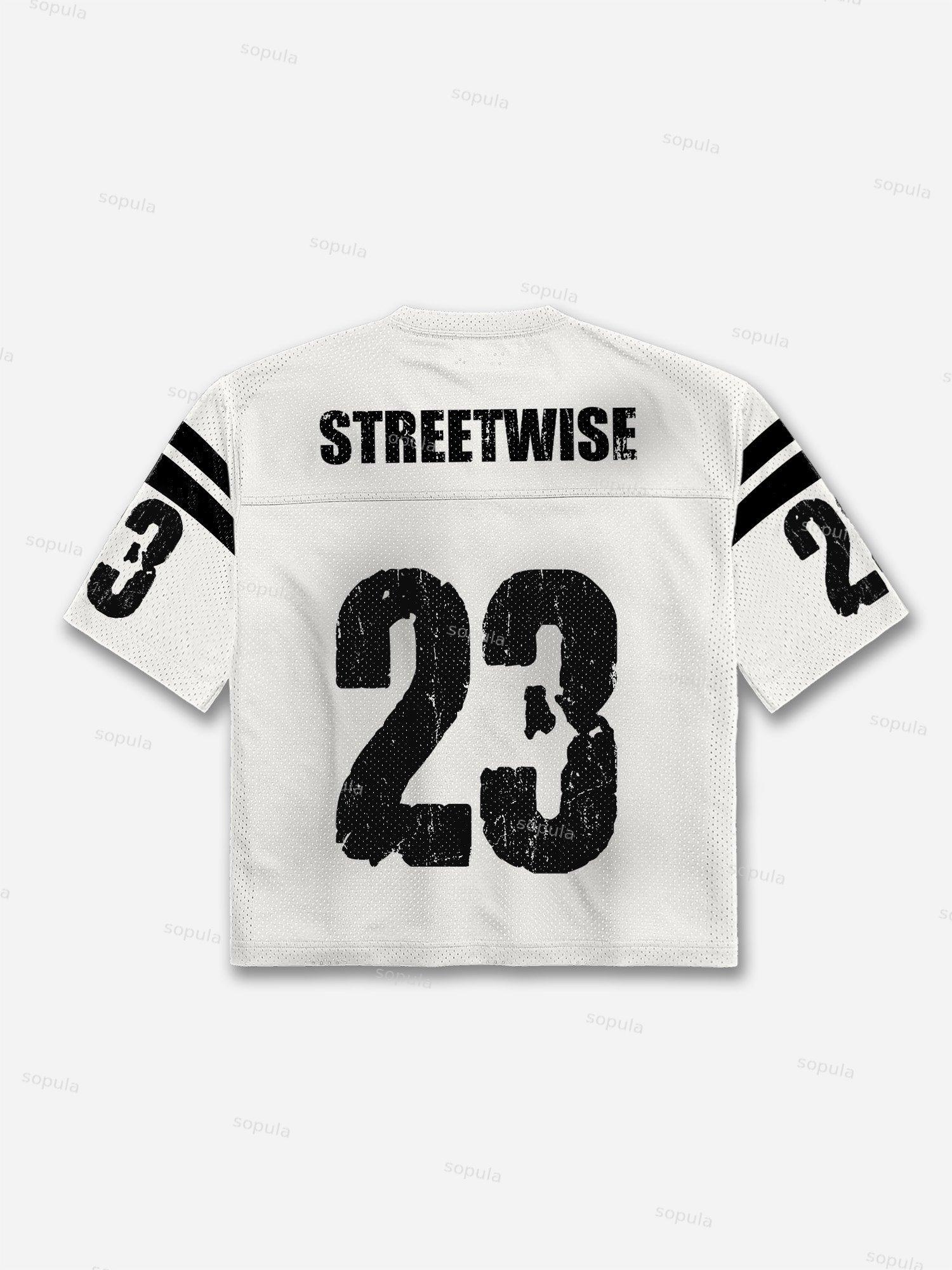 No.23 Pink Camouflage Print Blokecore Mesh Football Jersey T-shirt Product Image